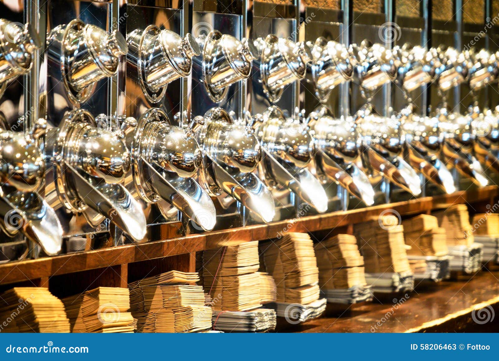 Coffee bean dispenser stock image. Image of bean, label - 58206463