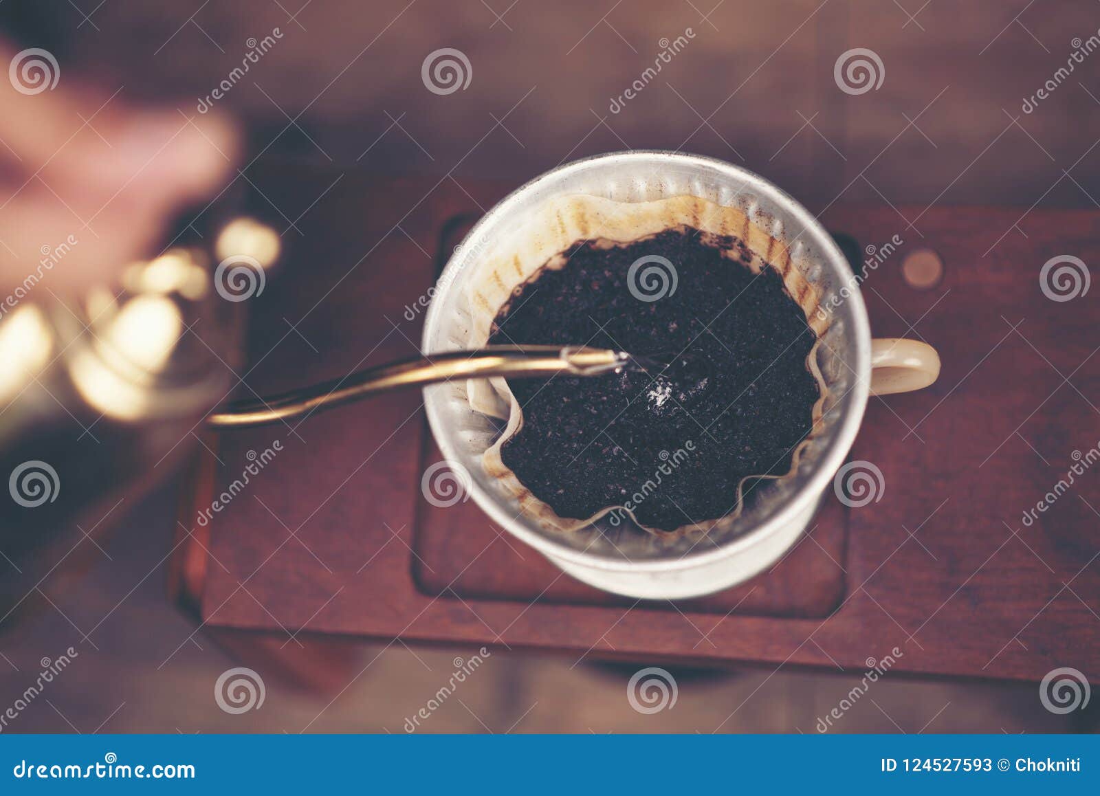 Coffee Bean for Drip Coffee Process Stock Image Image of equipment