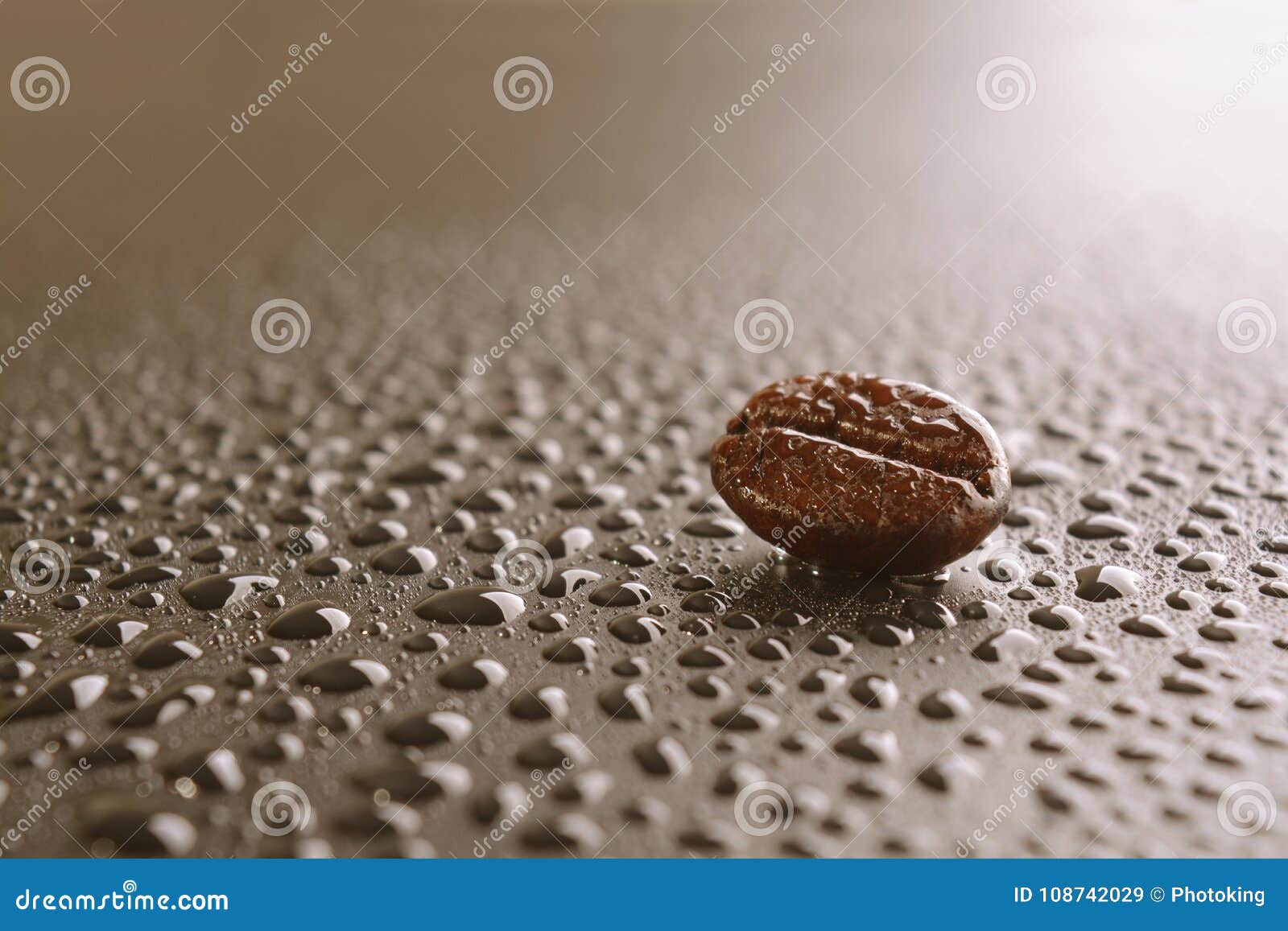 Coffee bean with drop stock image. Image of light, ideas 108742029