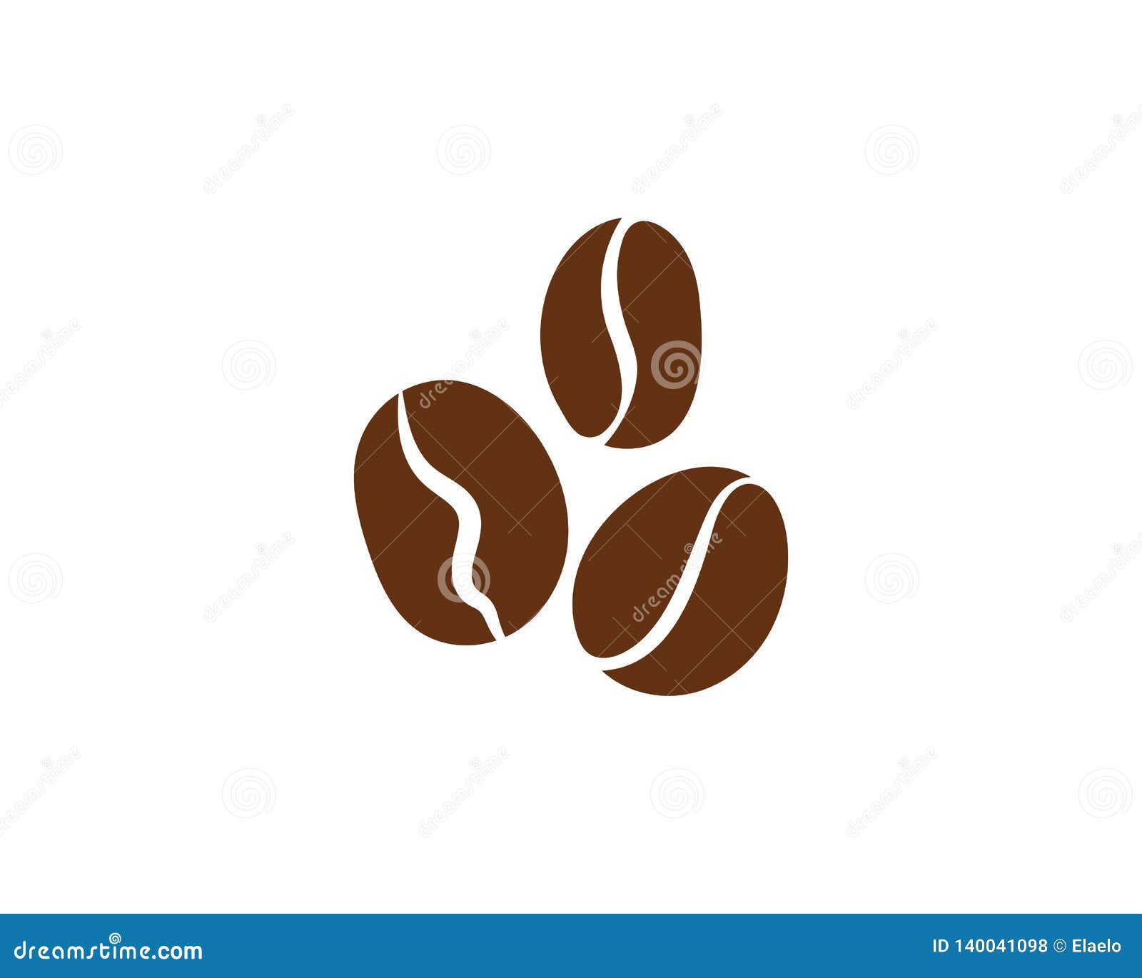 Coffee bean icon vector stock vector. Illustration of