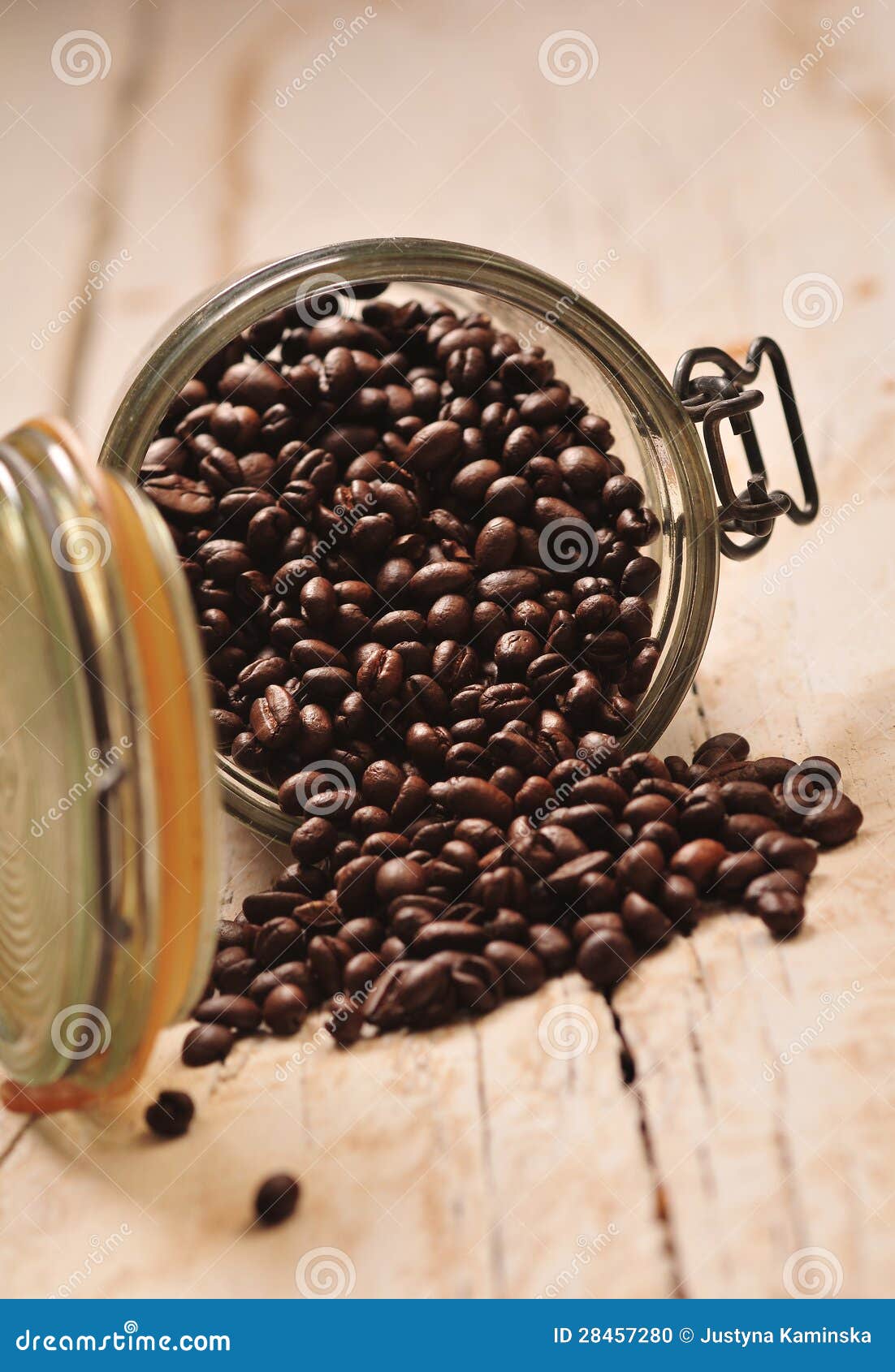 Coffee bean in jar stock photo. Image of background, brewed 28457280