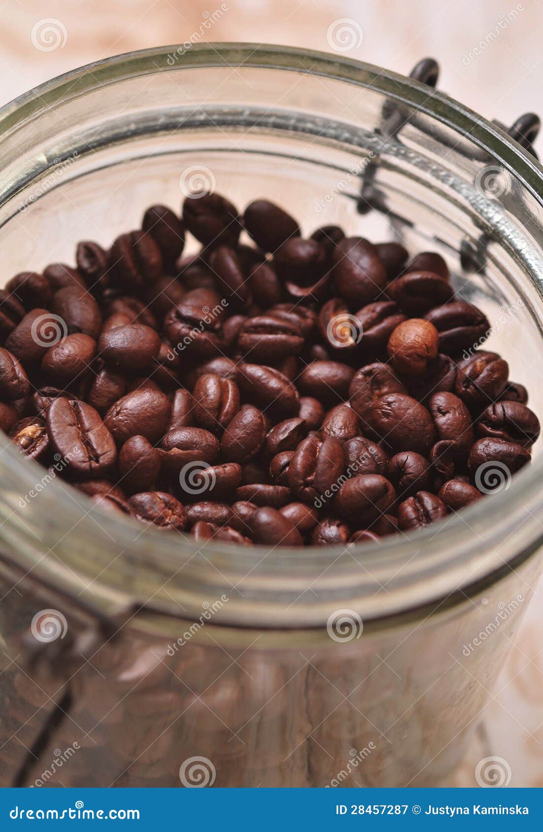 Coffee bean in jar stock image. Image of decoration, espresso 28457287