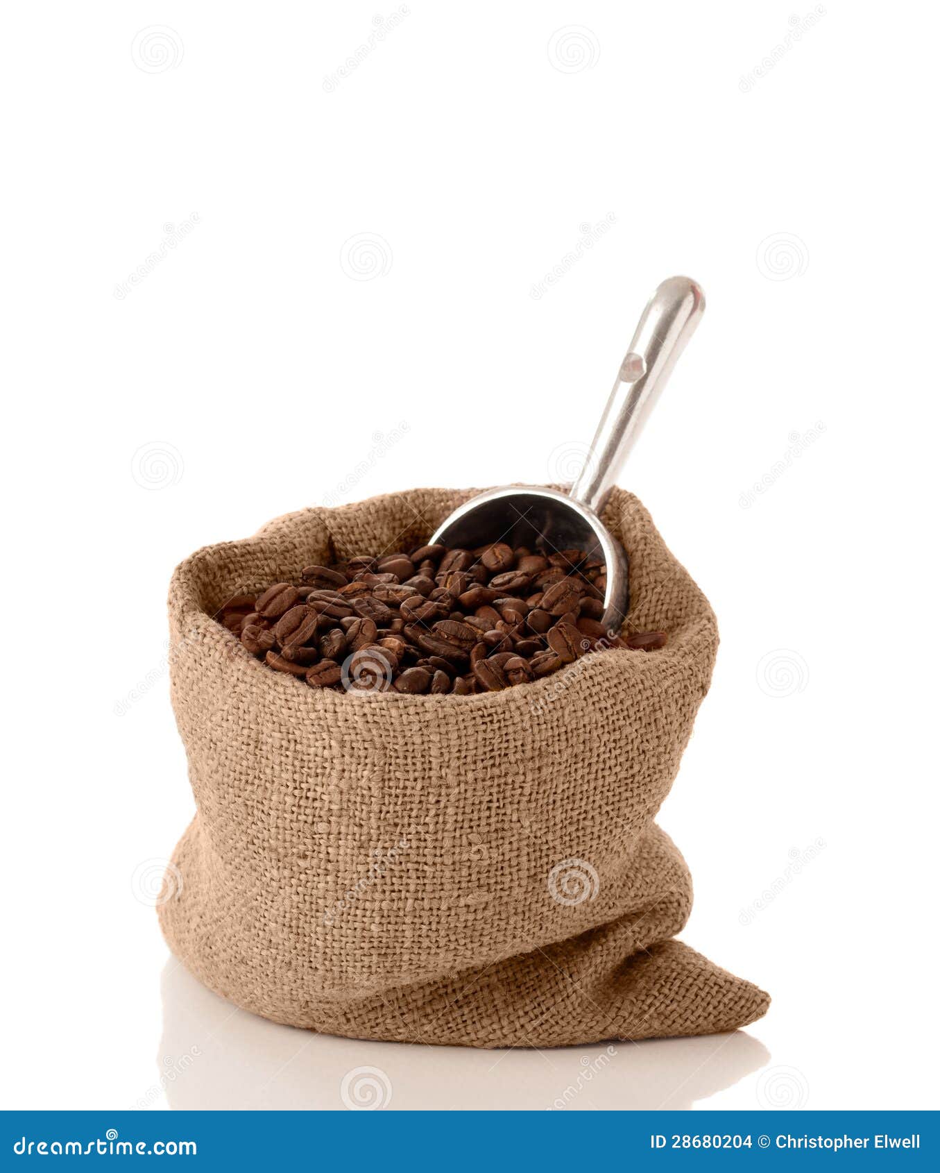 Coffee Bean Sack stock photo. Image of sack, scoop, beans 28680204