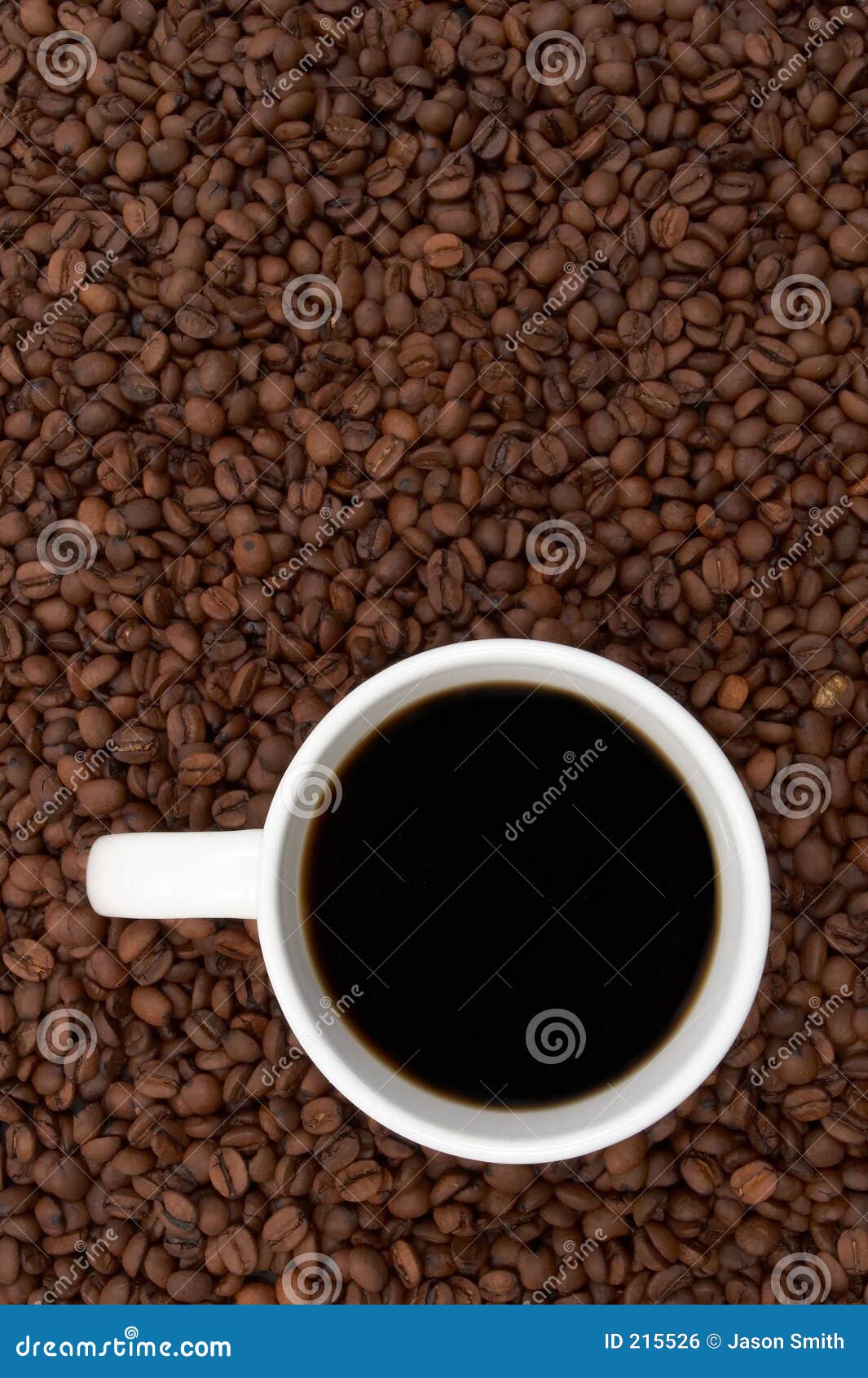 Coffee Beans and Brewed stock photo. Image of aroma, hundreds 215526
