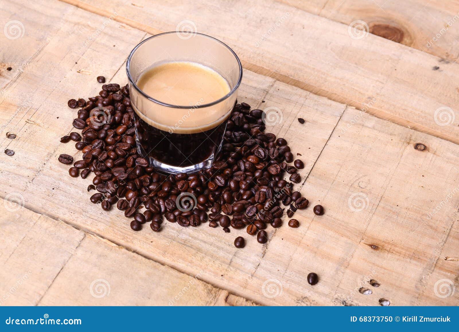 Coffee Beans And Fresh Coffee Stock Photo - Image of morning, tumbler