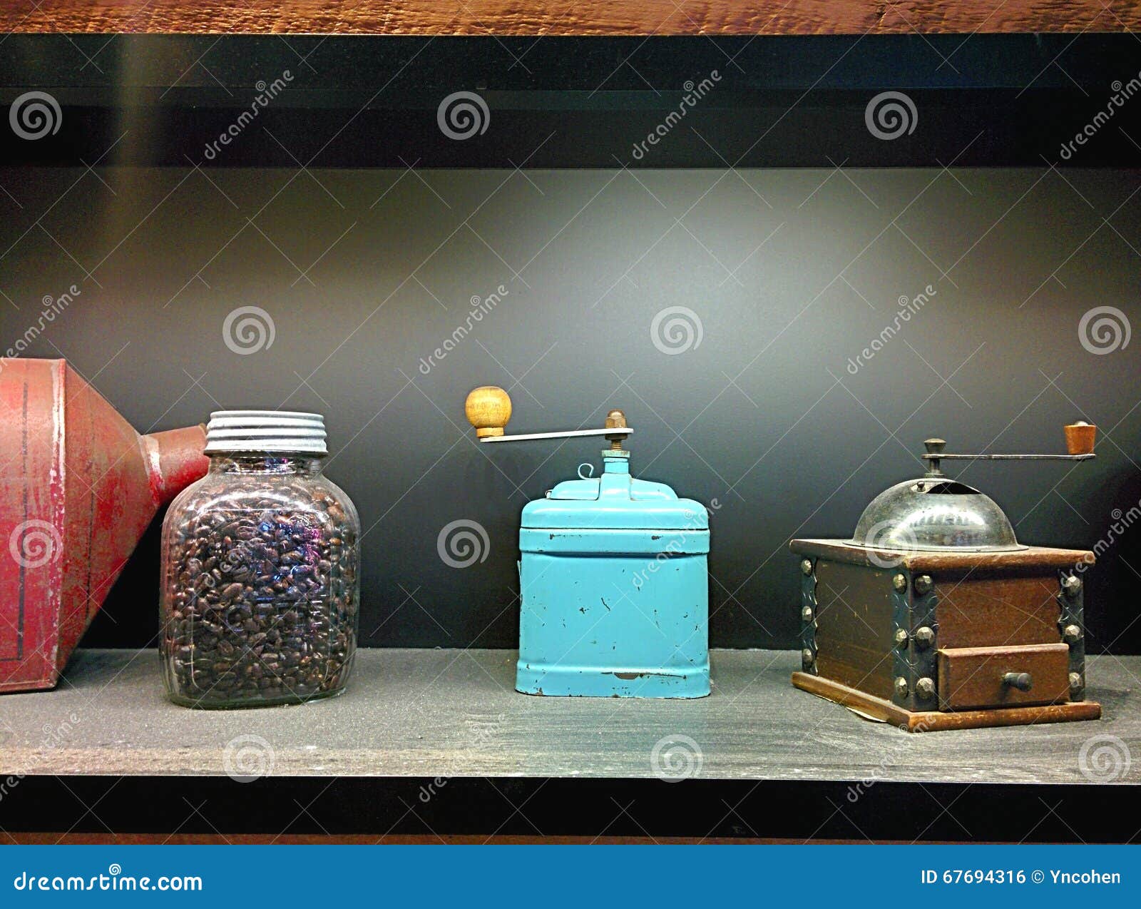 Coffee beans and grinders stock photo. Image of ground 67694316