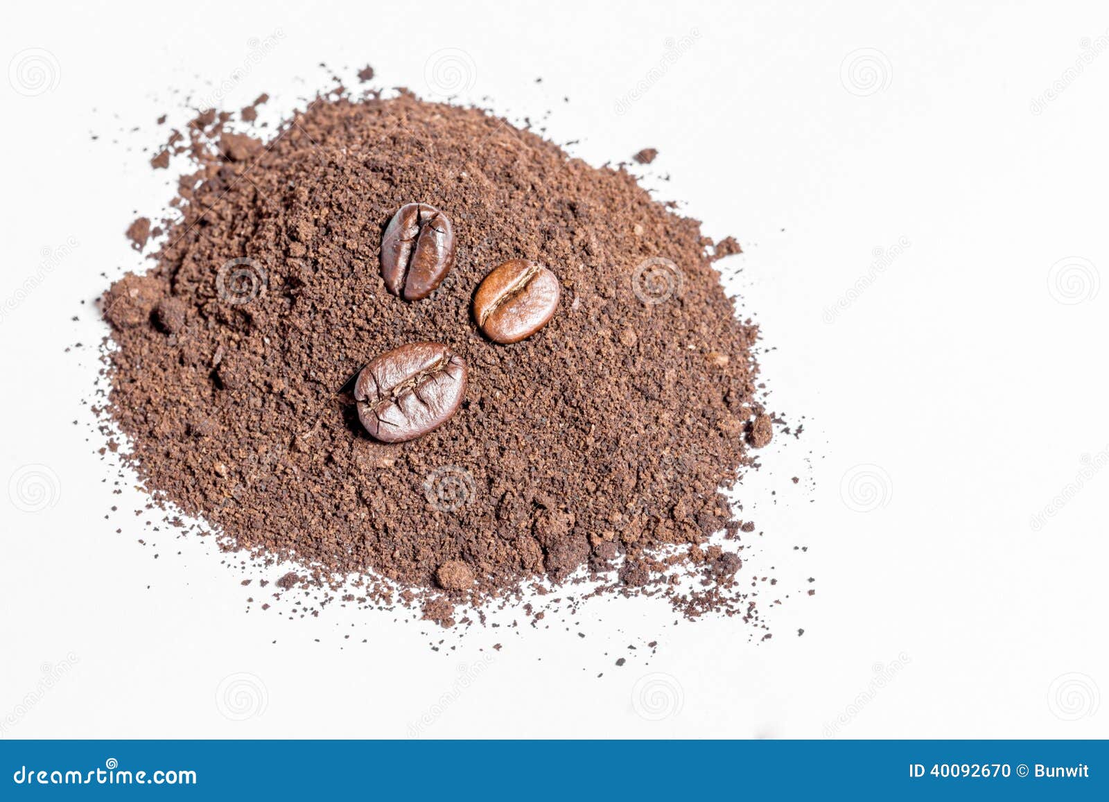 Coffee Beans and Ground Coffee Stock Photo Image of roast, flavor