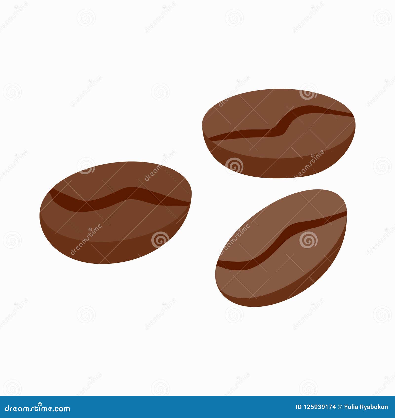 Coffee Beans Icon, Isometric 3d Style Stock Illustration