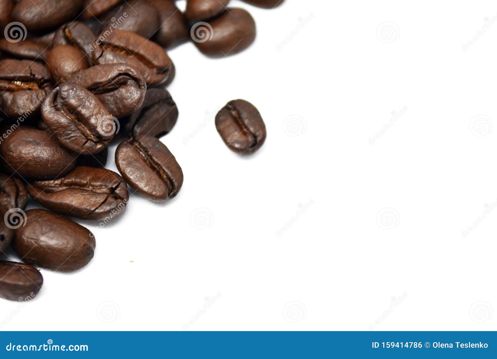Coffee Beans Isolated On A White Background Stock Photo | CartoonDealer ...