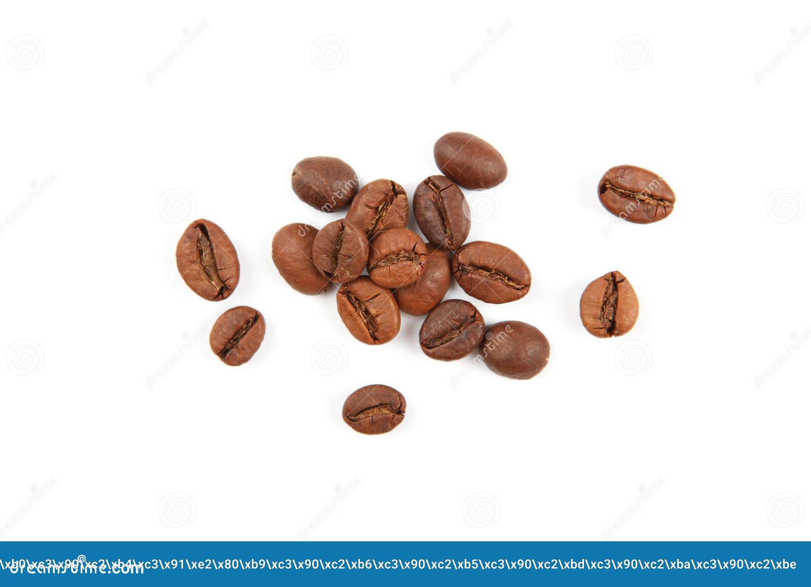 Coffee Beans Isolated on White Stock Image Image of ingredient