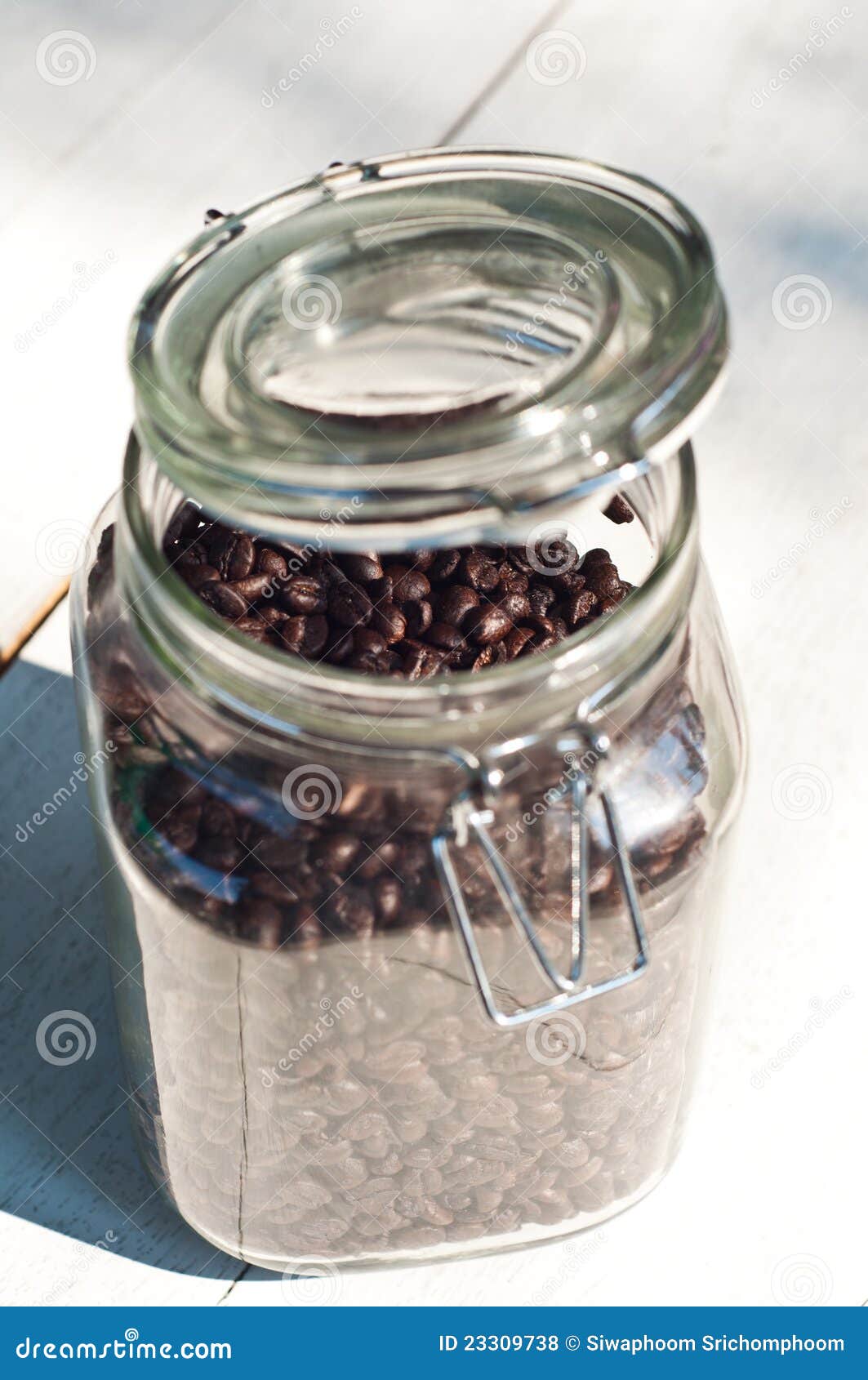 Coffee beans in jar stock photo. Image of dark, culture 23309738