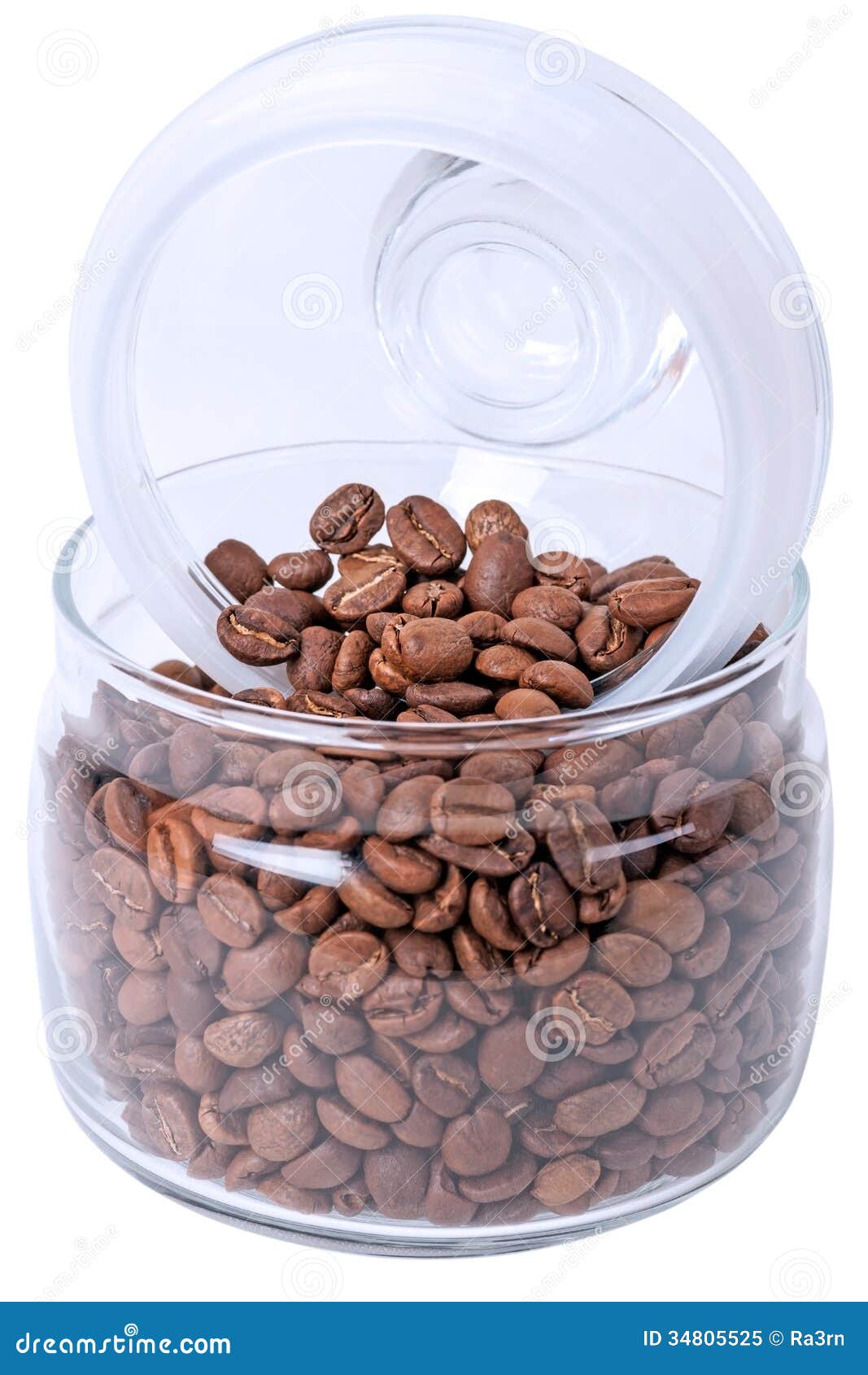 Coffee beans in jar stock image. Image of bean, closeup 34805525