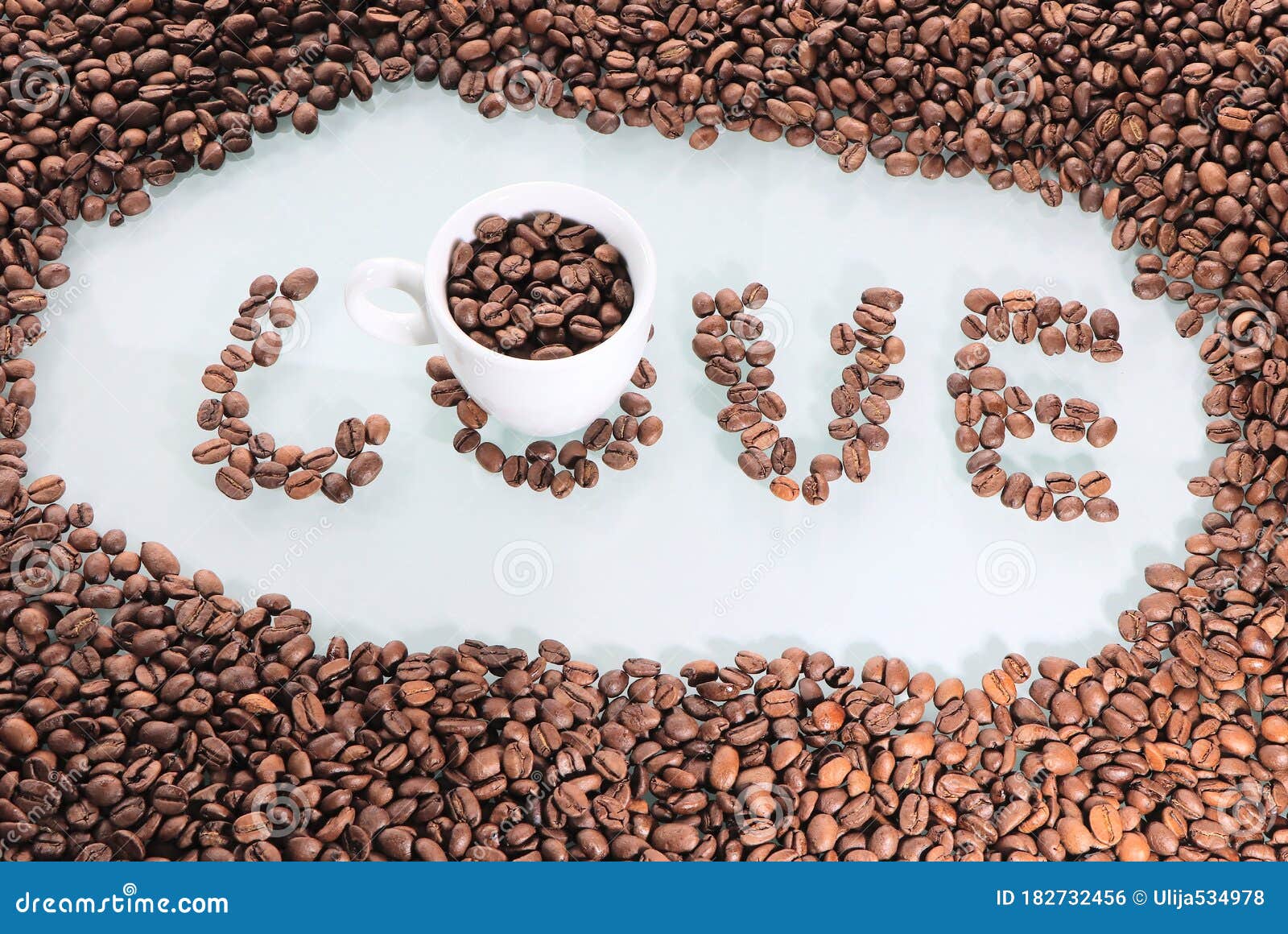 Coffee Beans, Love of Coffee. Stock Photo Image of autumn, fragrant