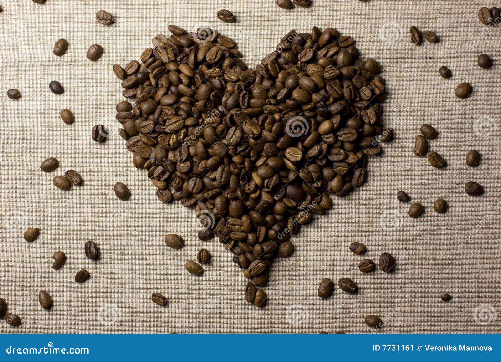 Coffee beans love heart stock image. Image of material 7731161