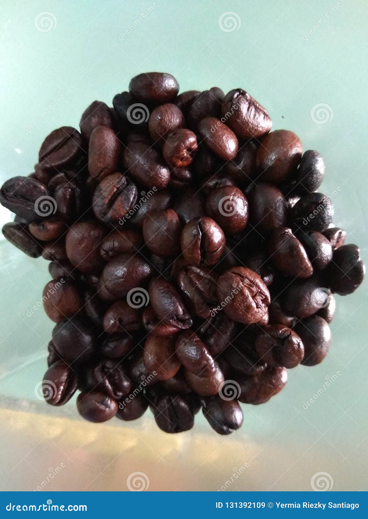 Coffee Beans on a Plastic Bag Stock Image Image of roast, plastic