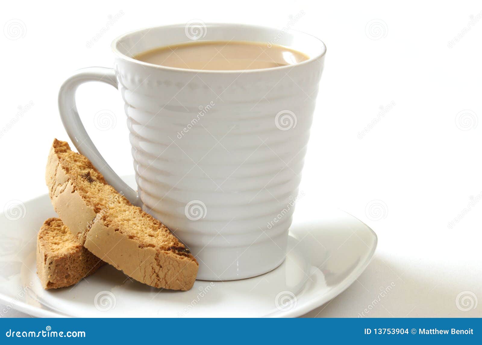 Coffee and Biscotti stock photo. Image of biscuit, food 13753904