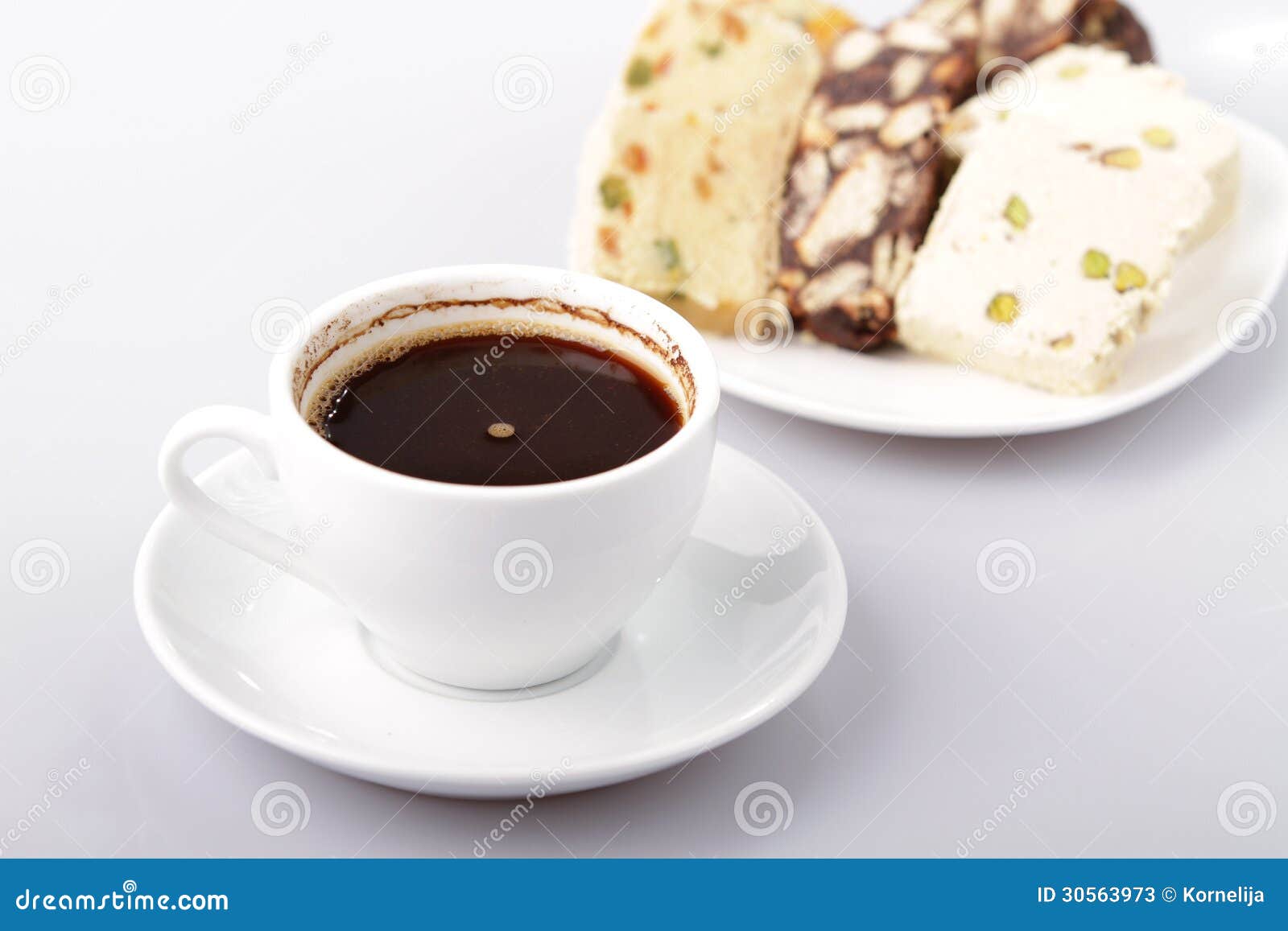 Coffee stock image. Image of service, drink, table, white 30563973