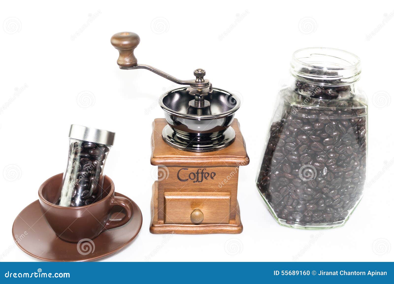 Coffee Blender Spinner with Coffee Bean Stock Photo - Image of brown,  beverage: 55689160
