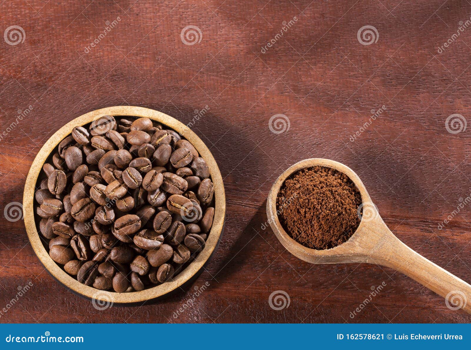 Coffee Blends, Ground and Roasted Coffee Beans Coffea Stock Image