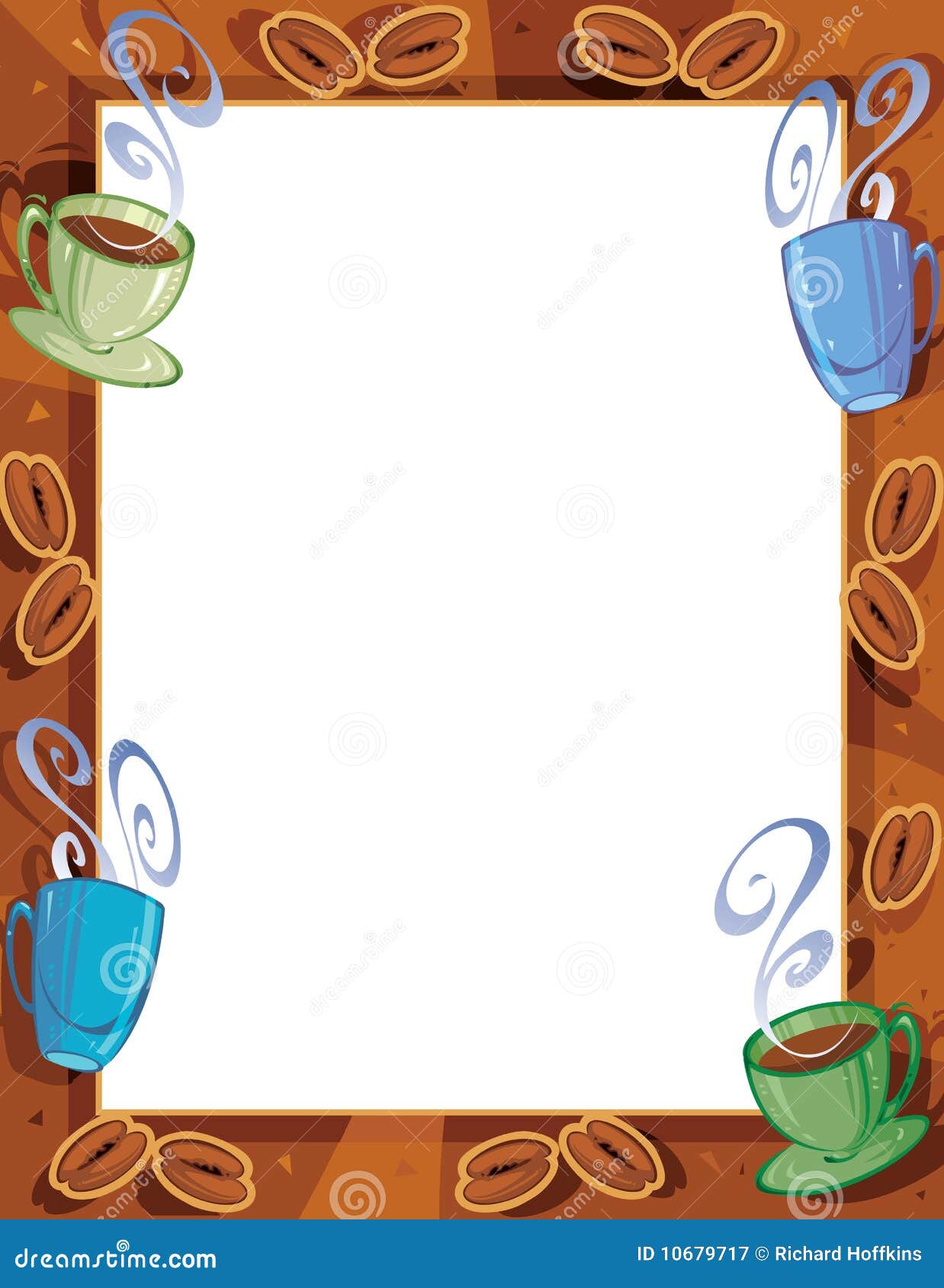 Coffee Border stock illustration. Illustration of bean