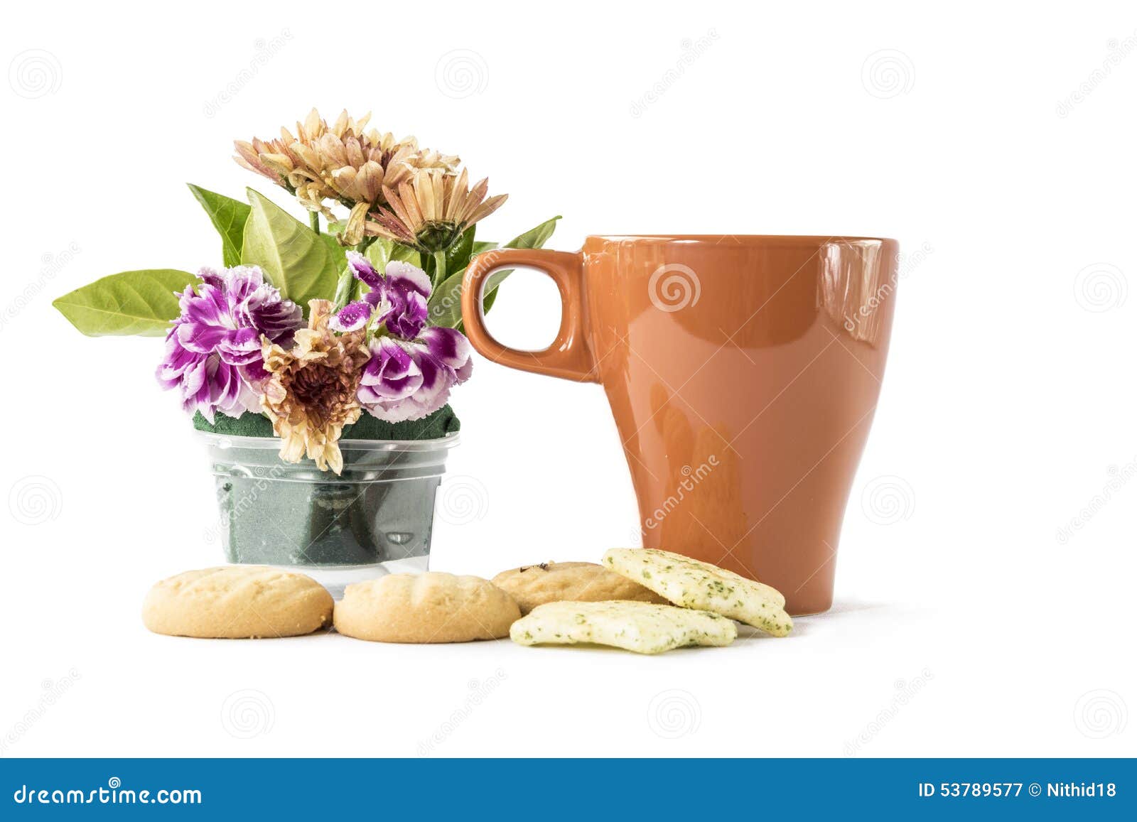 Coffee break stock image. Image of flower, dinner, beverage 53789577