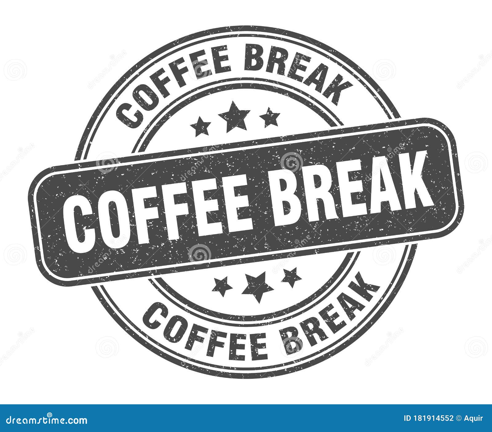 Coffee Break Stamp. Coffee Break Round Grunge Sign Stock Vector