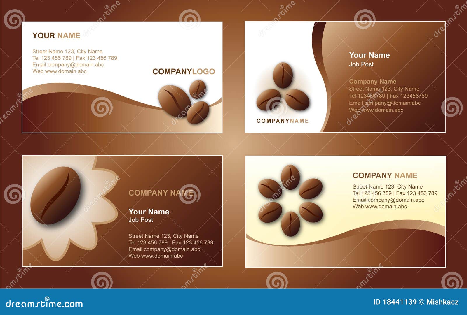 Coffee Business Card Template Stock Vector - Illustration of Pertaining To Coffee Business Card Template Free