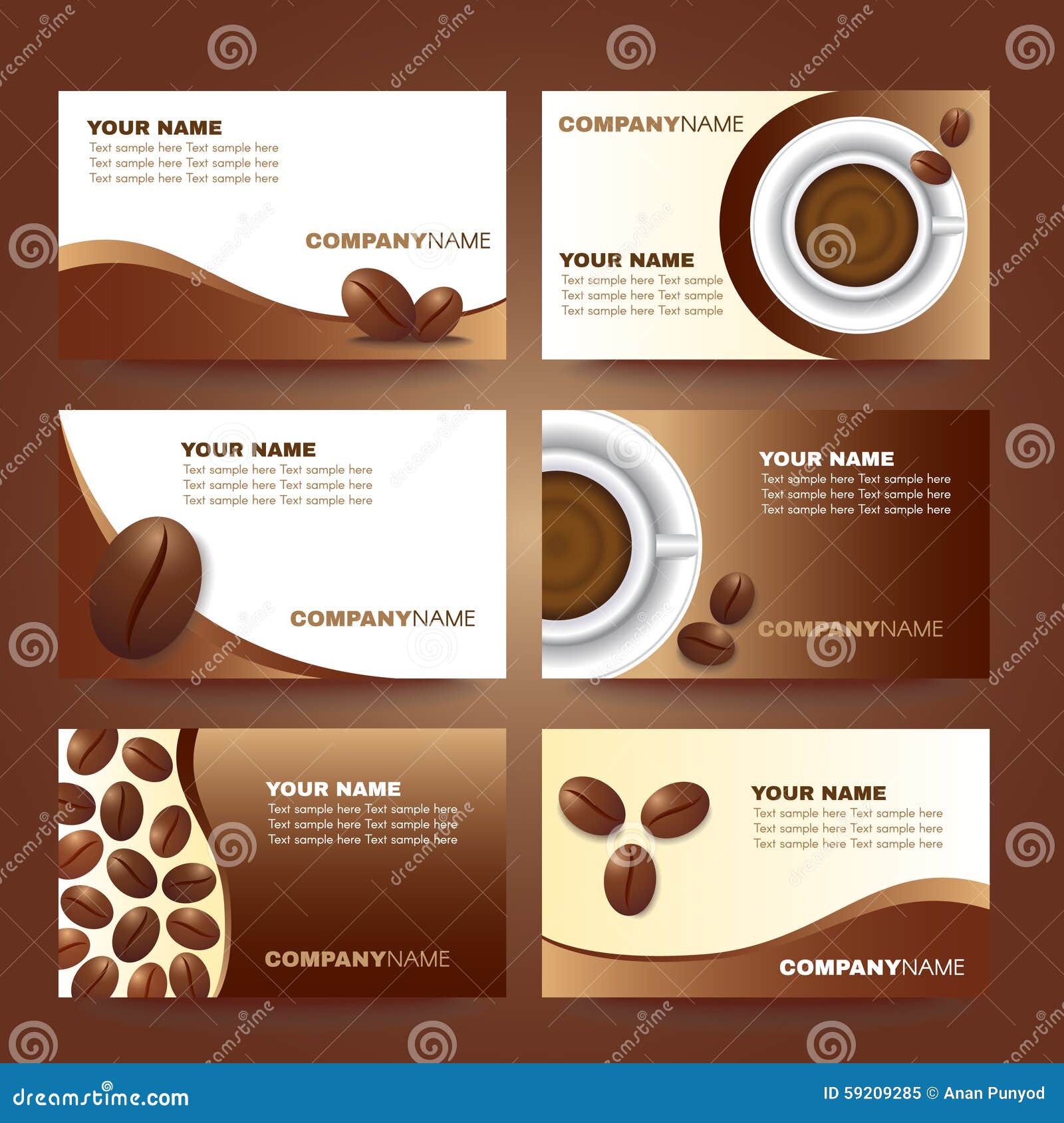 Coffee Business Card Template Free