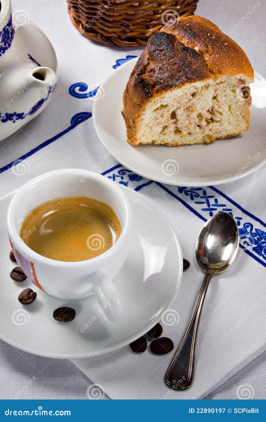 Coffee and cake stock image. Image of brown, aromatic 22890197