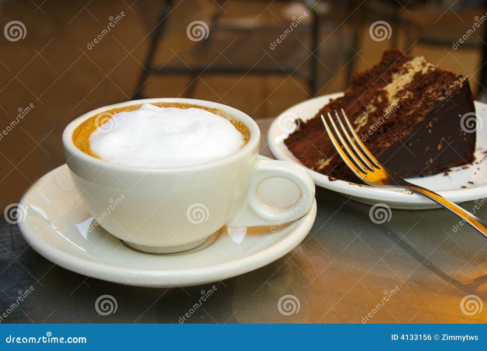 Coffee And Cake Stock Photo Image Of Gourmet Snack Creamy 4133156