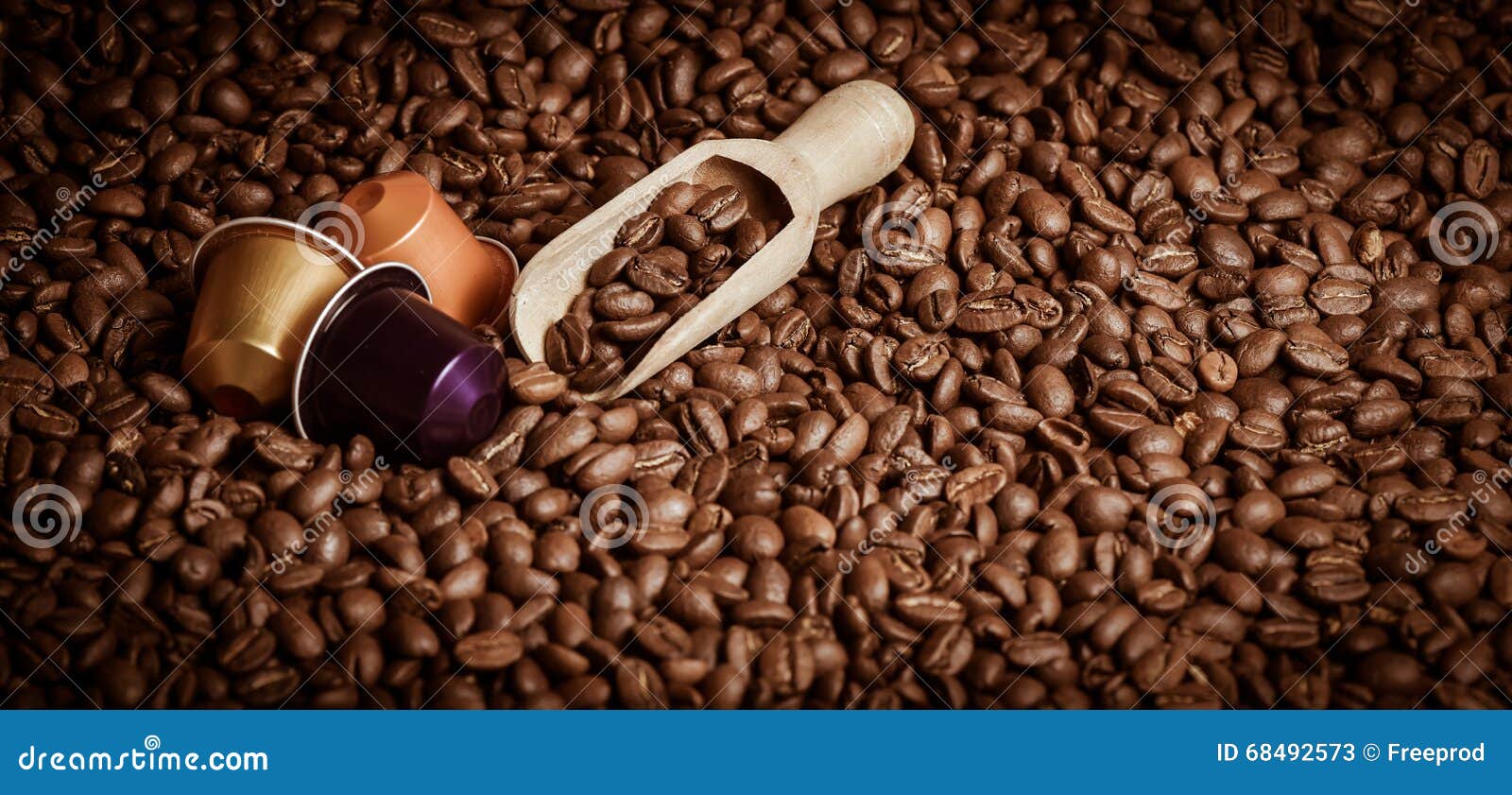 Coffee Capsule with Coffee Beans Stock Image Image of saucer, nature