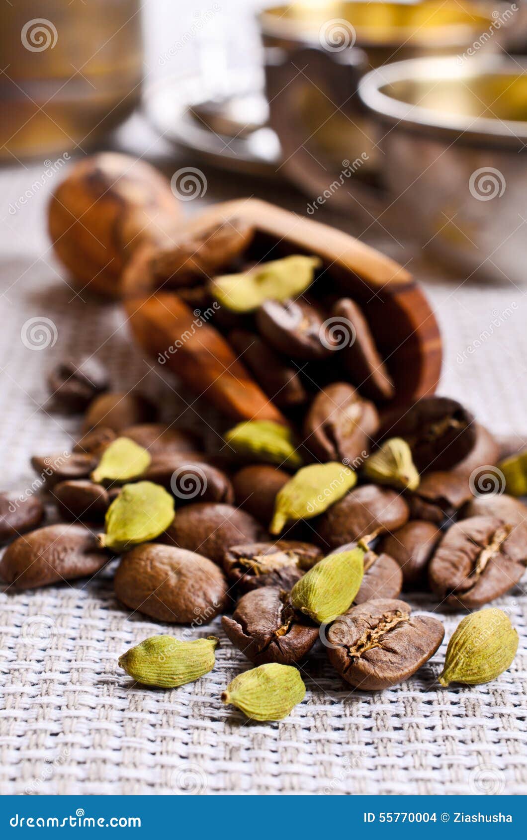 Coffee and cardamom stock photo. Image of ingredient 55770004