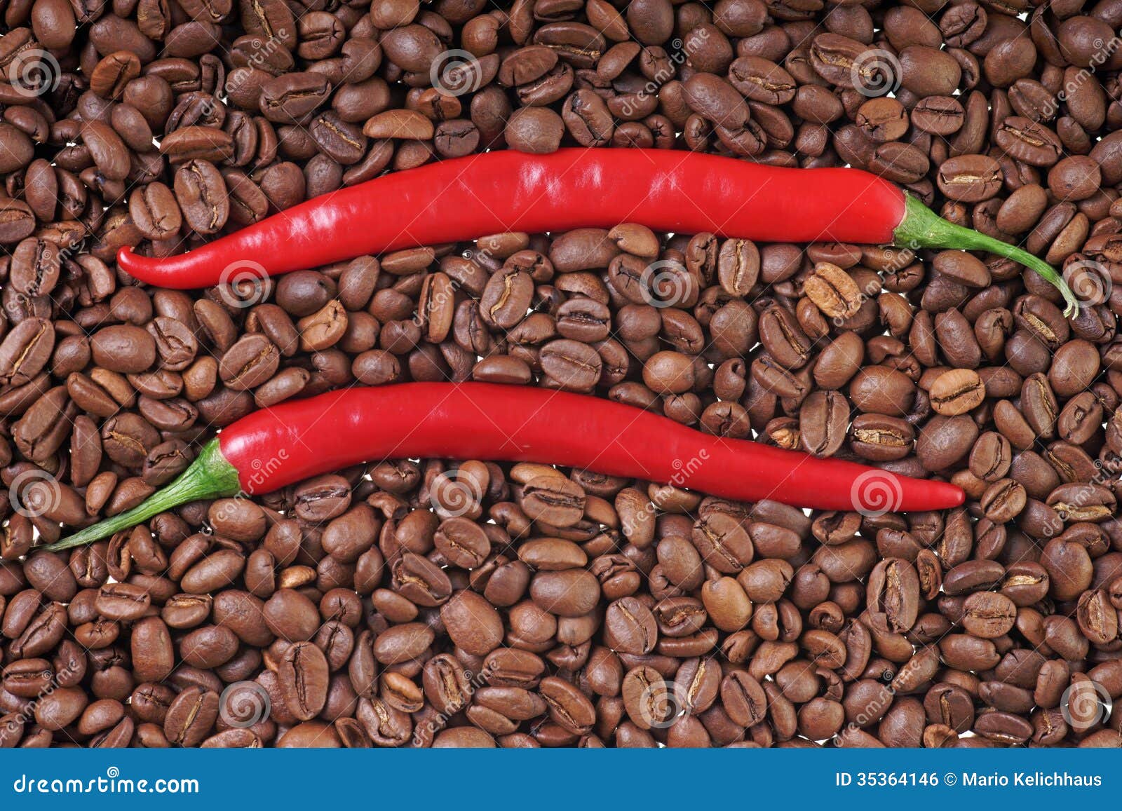 Coffee and Chili stock photo. Image of chilli, seasoning 35364146