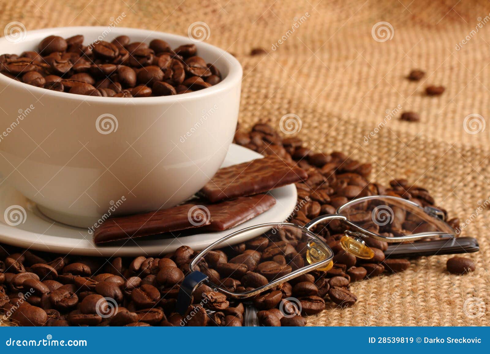 Coffee and chocolate stock image. Image of caffeine, aroma 28539819
