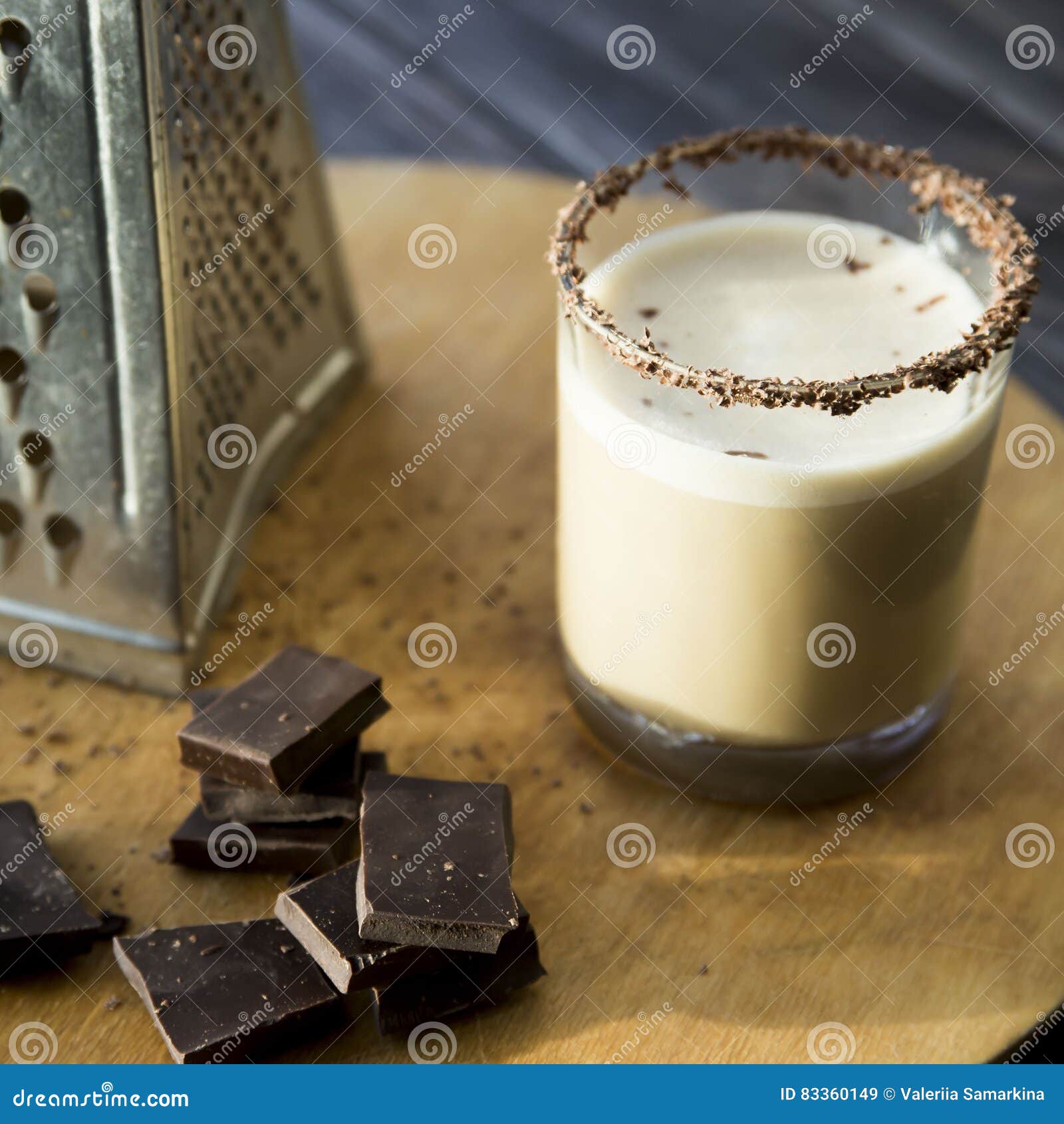 Coffee Chocolate Milk Alcoholic Cocktail Stock Image Image Of Liquor Dark