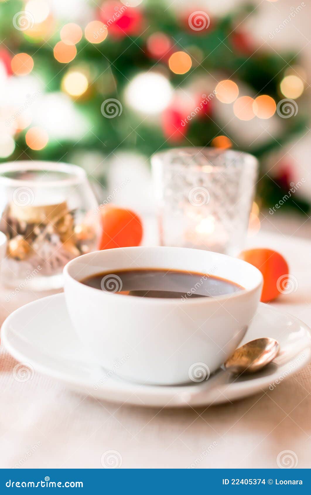 Coffee on Christmas Morning Stock Photo - Image of morning, illuminated ...