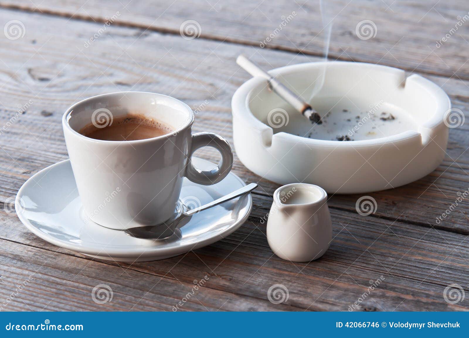 Coffee and cigarette stock photo. Image of health, addiction 42066746