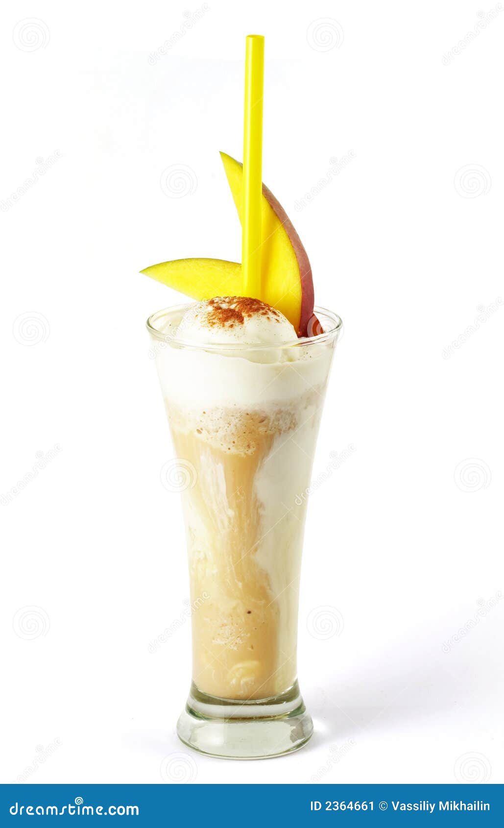 Coffee Cocktail with Icecream Stock Image Image of musetti, mango