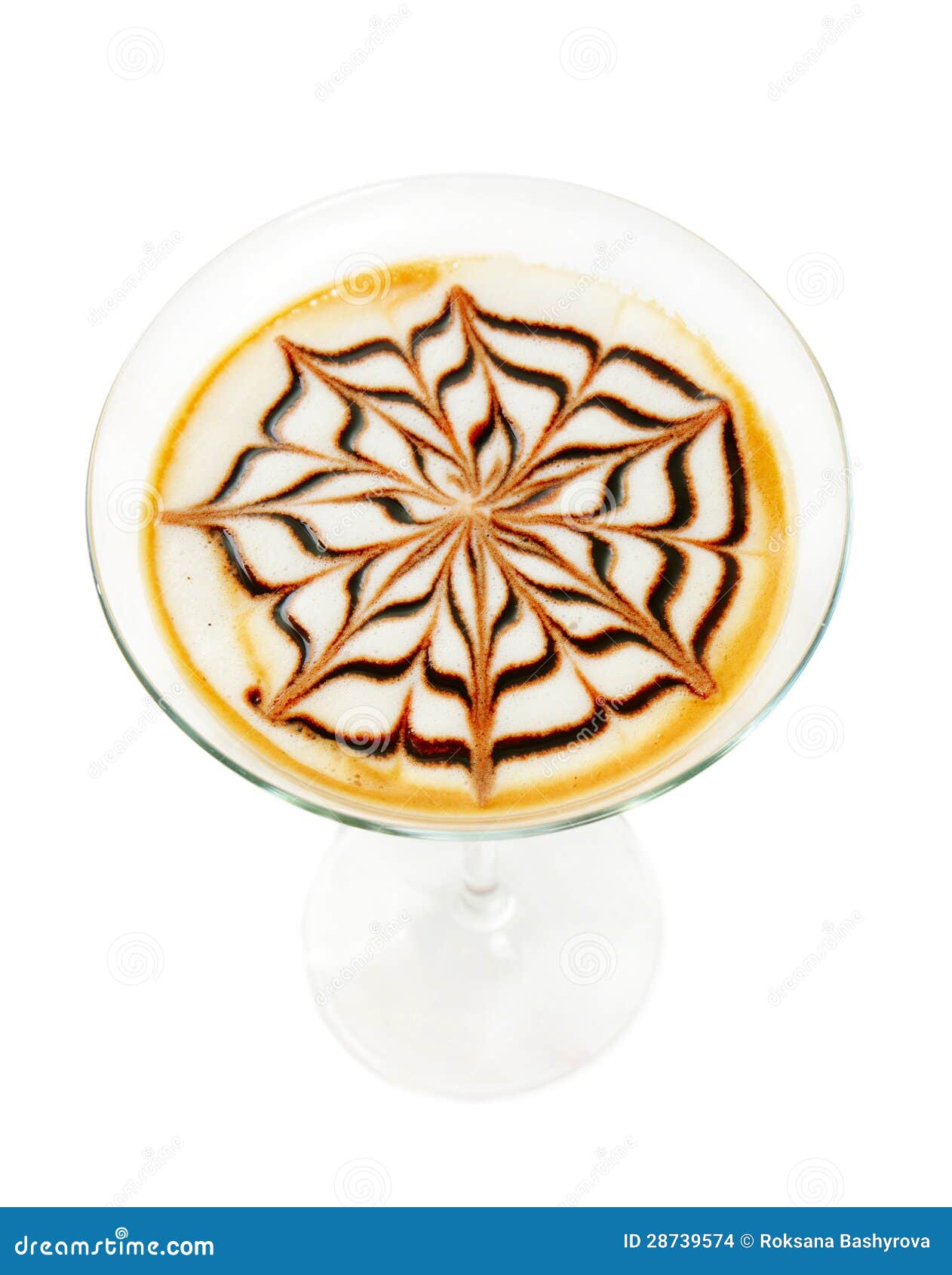 Coffee cocktail isolated stock photo. Image of isolated 28739574