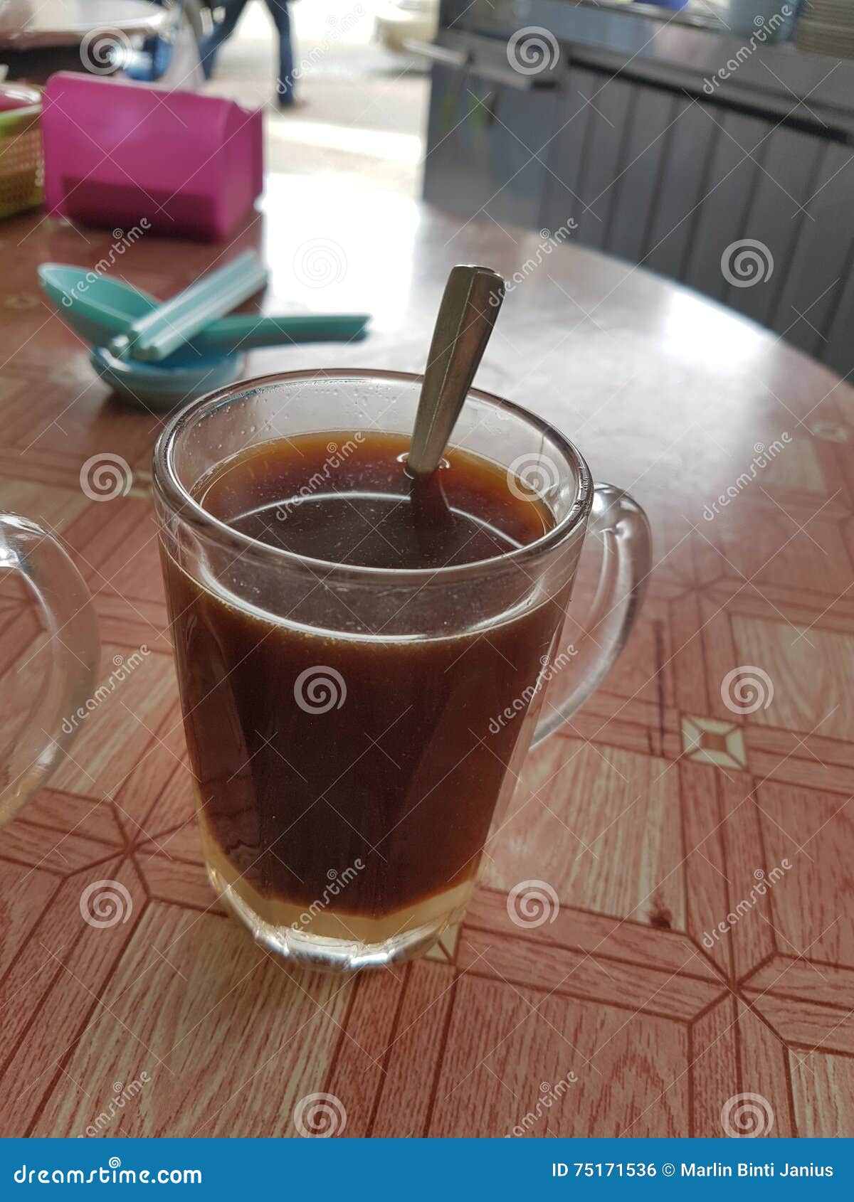 Coffee with condensed milk stock photo. Image of coffee 75171536