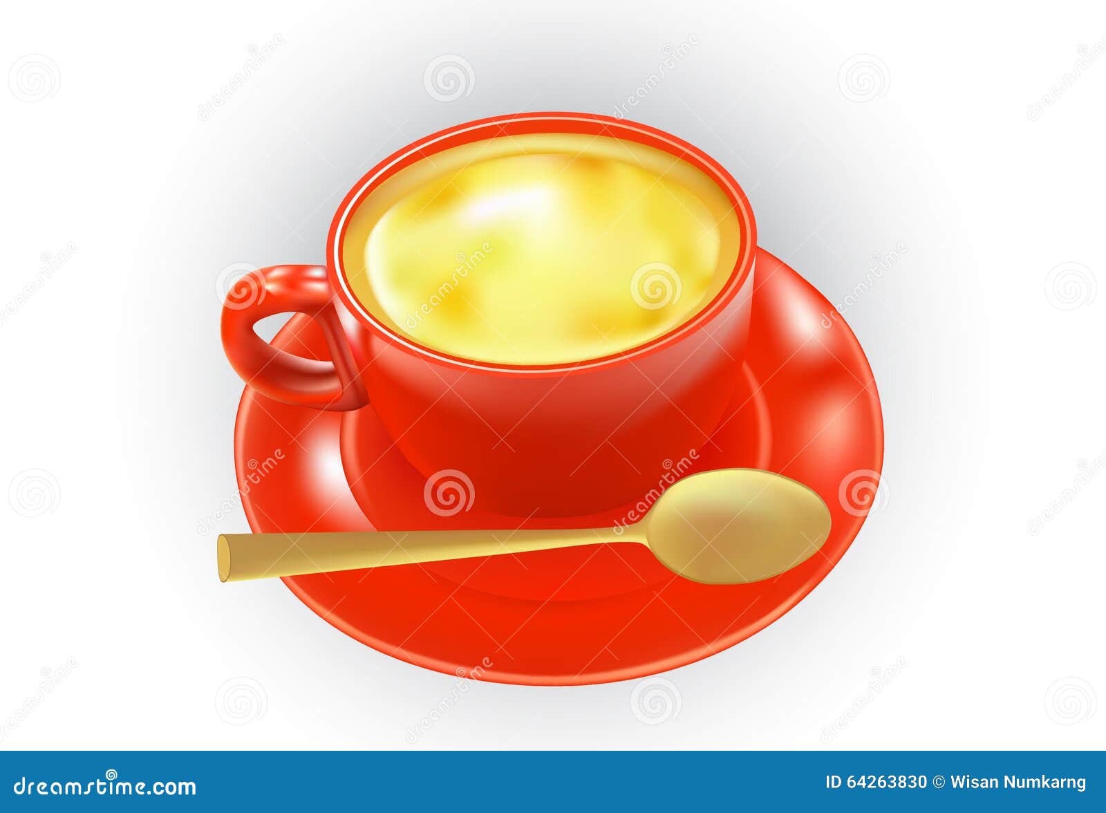Coffee with cream stock vector. Illustration of delicious 64263830