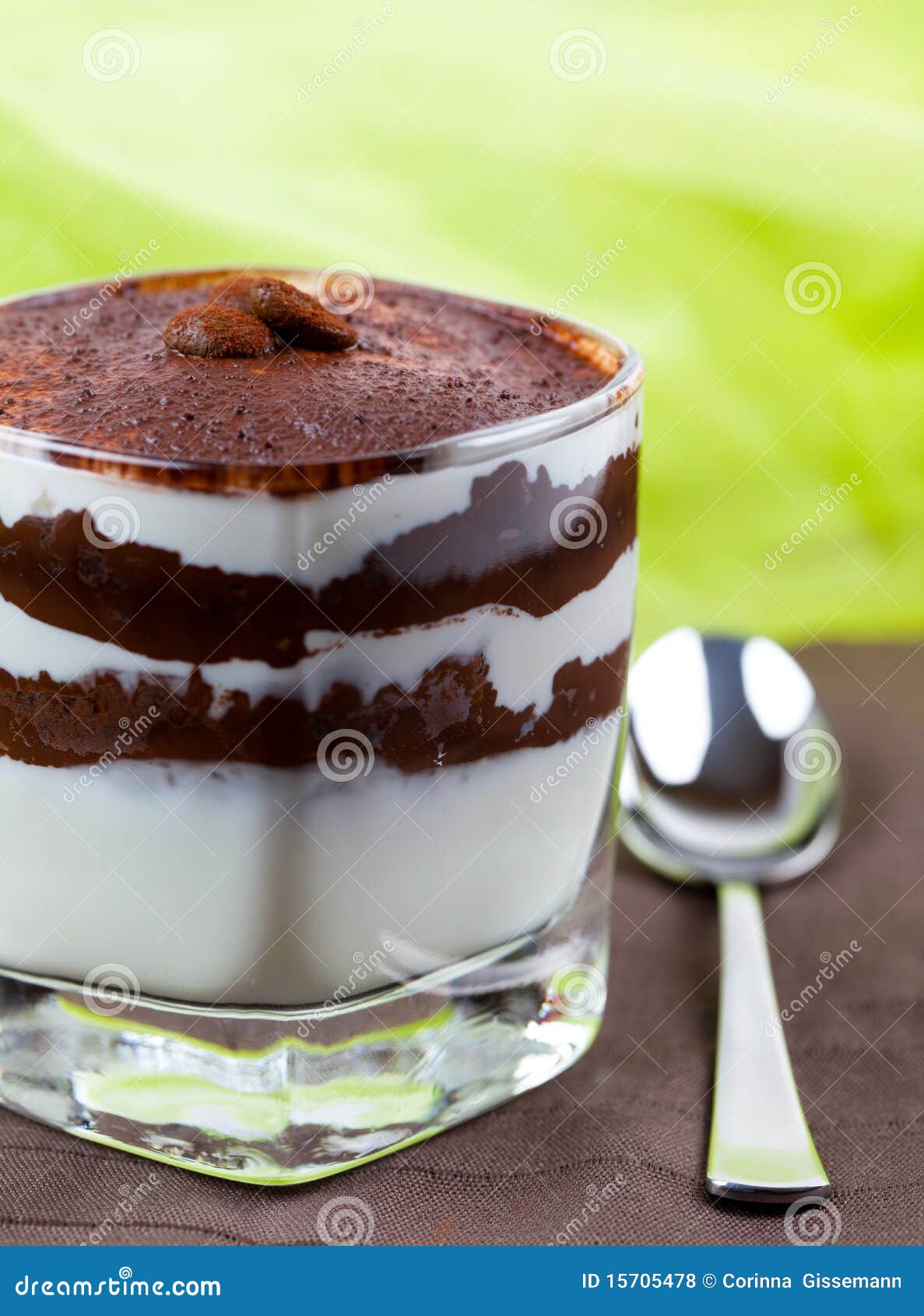 Coffee cream dessert stock photo. Image of spoon, tiramisu 15705478