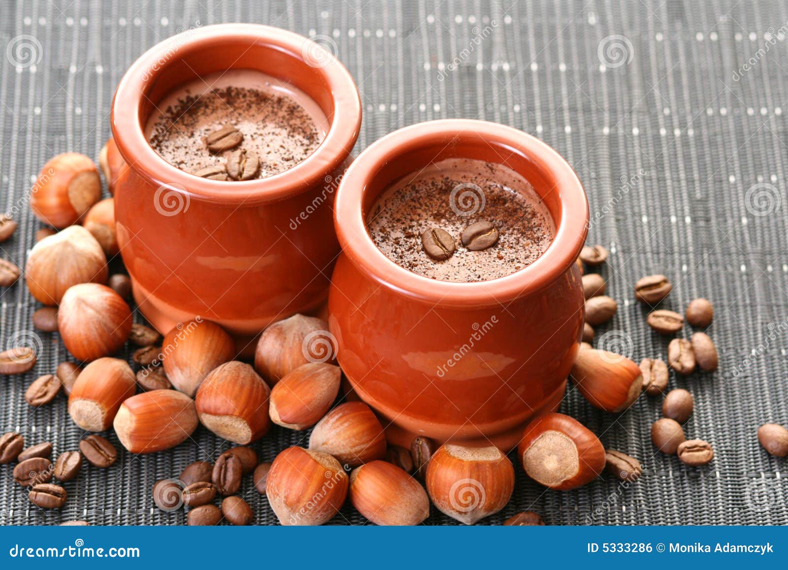 Coffee cream dessert stock photo. Image of food, bean 5333286