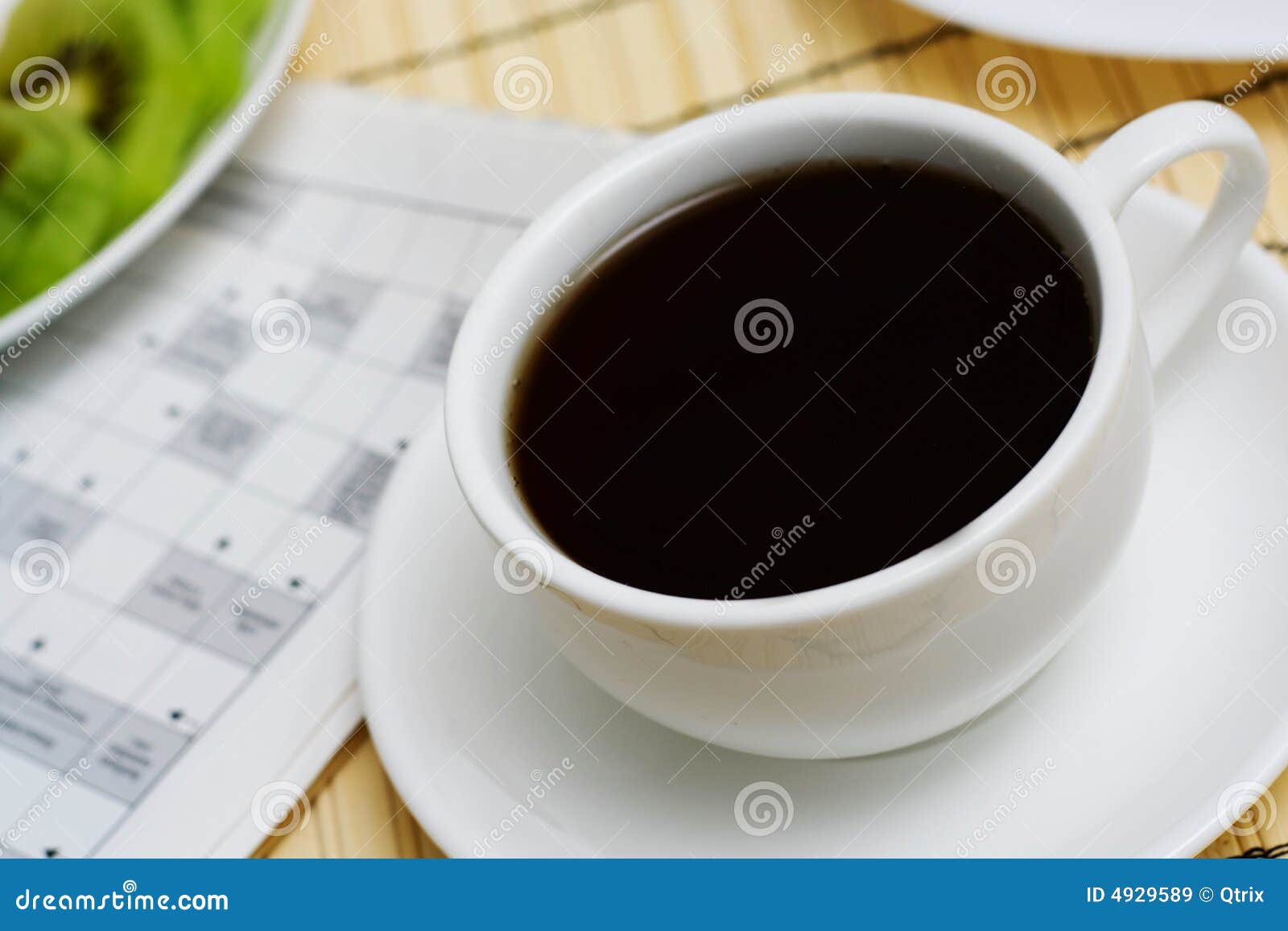 Coffee With Crossword. Picture Image 4929589