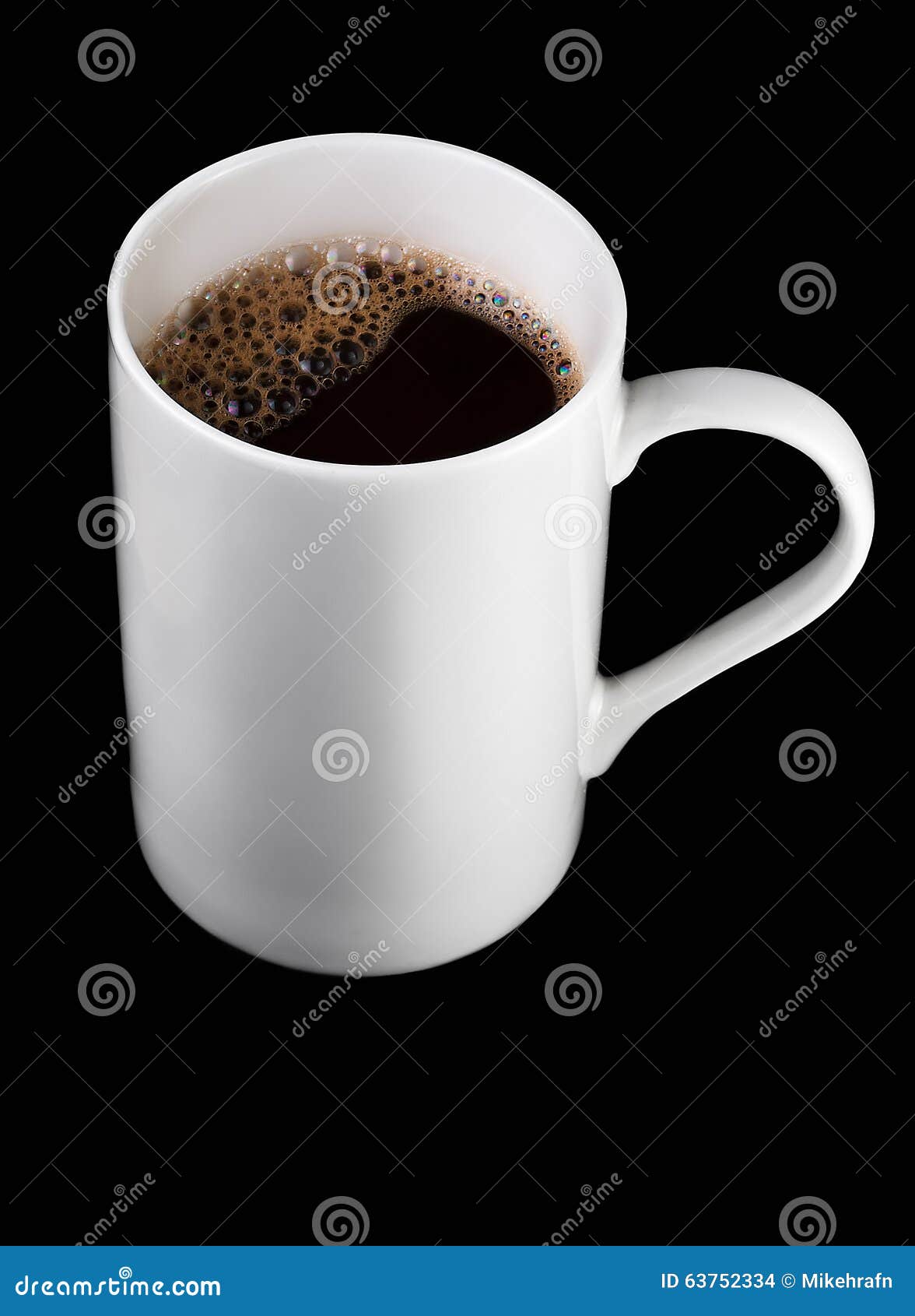 Coffee Cup on Black Background Stock Photo Image of tape, black 63752334