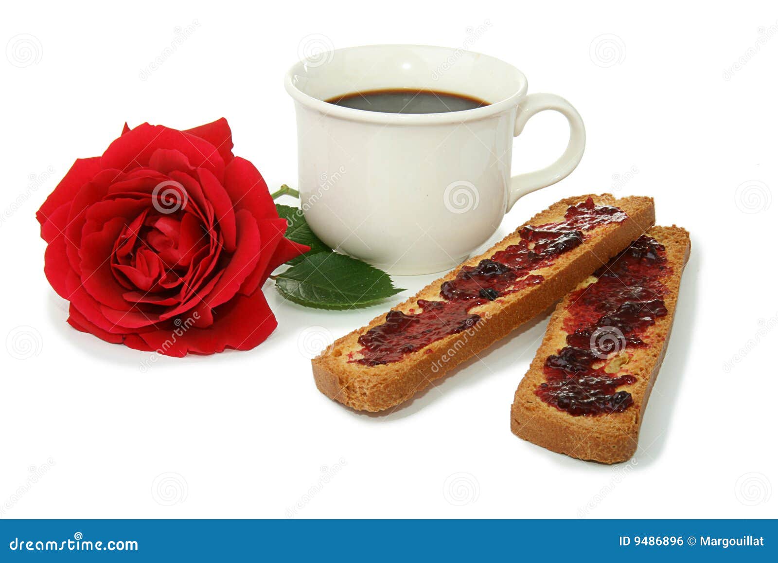 Coffee cup, breakfast stock photo. Image of coffe, flower 9486896