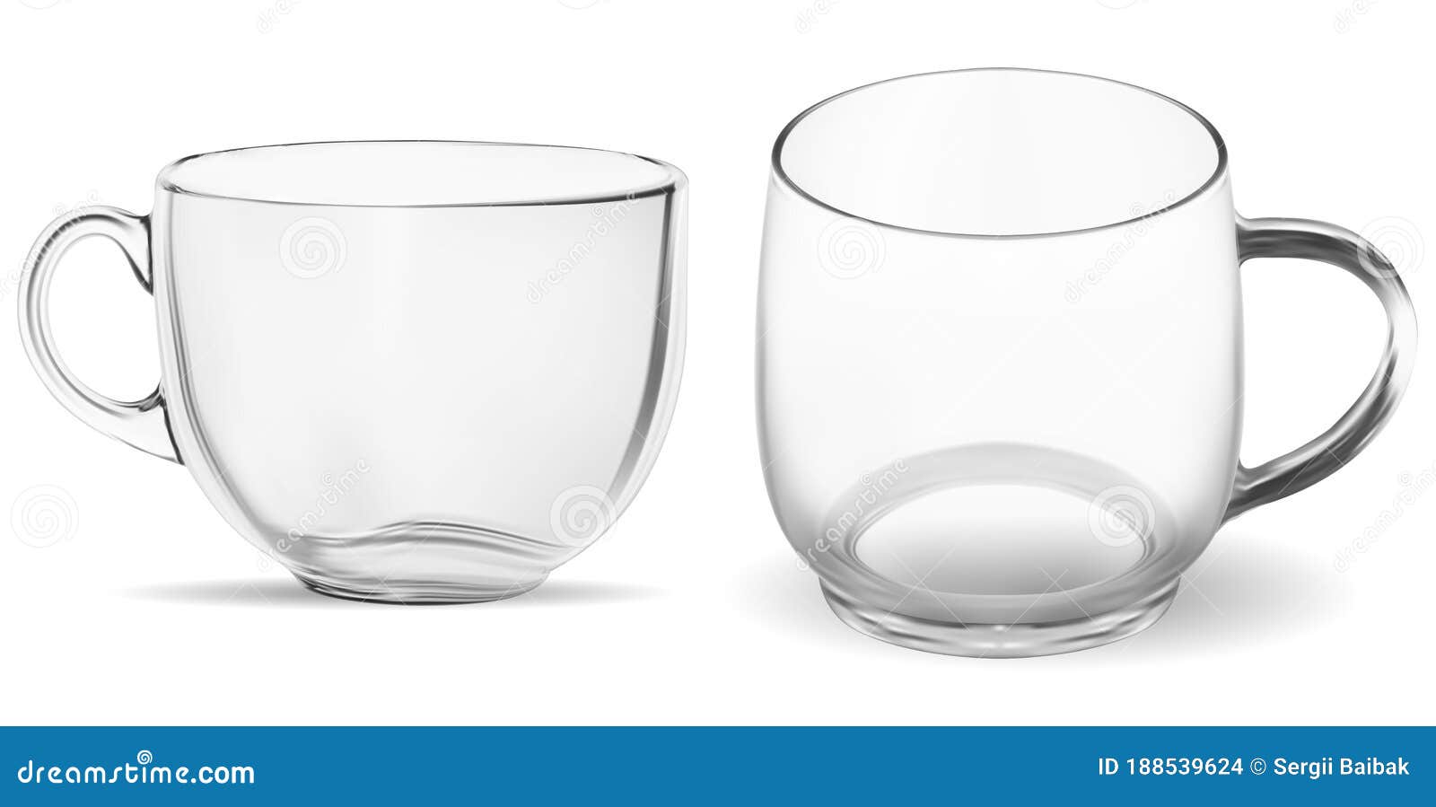 Download Coffee Cup. Clean Transparent Glass Tea Mug Mockup Stock Vector - Illustration of coffeecup ...