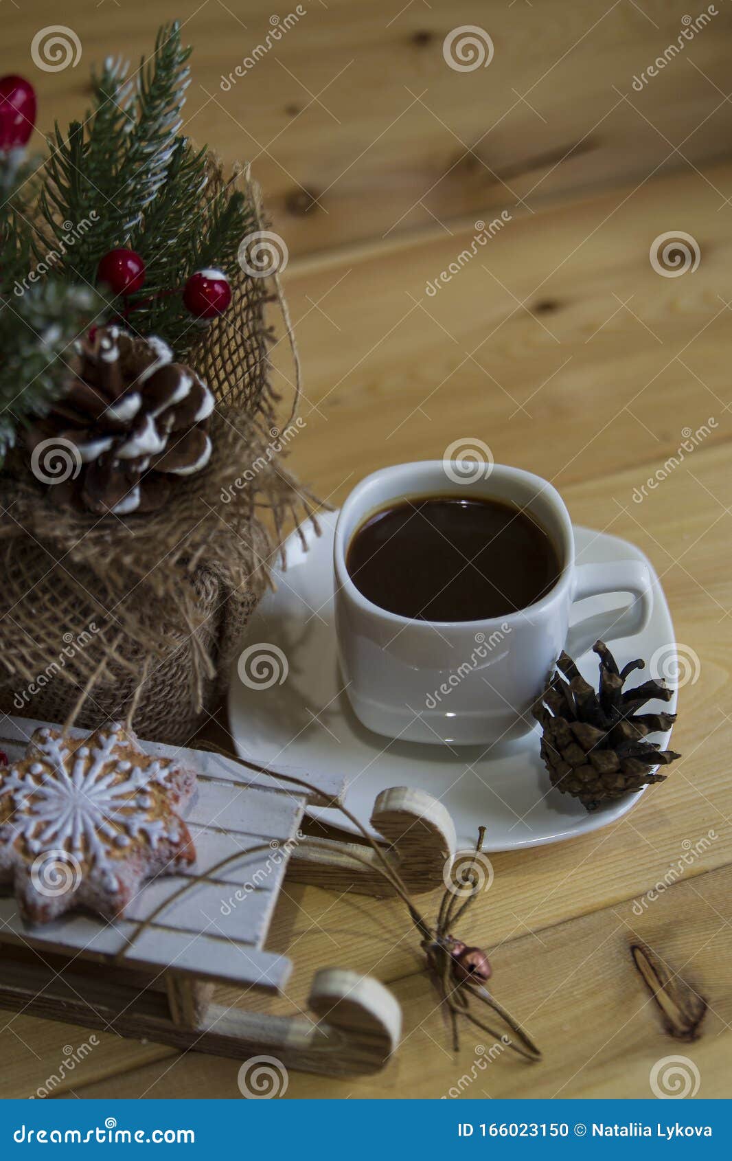 Coffee, Cup, Drink, Winter, Cozy, Background, Tree, New, Year ...