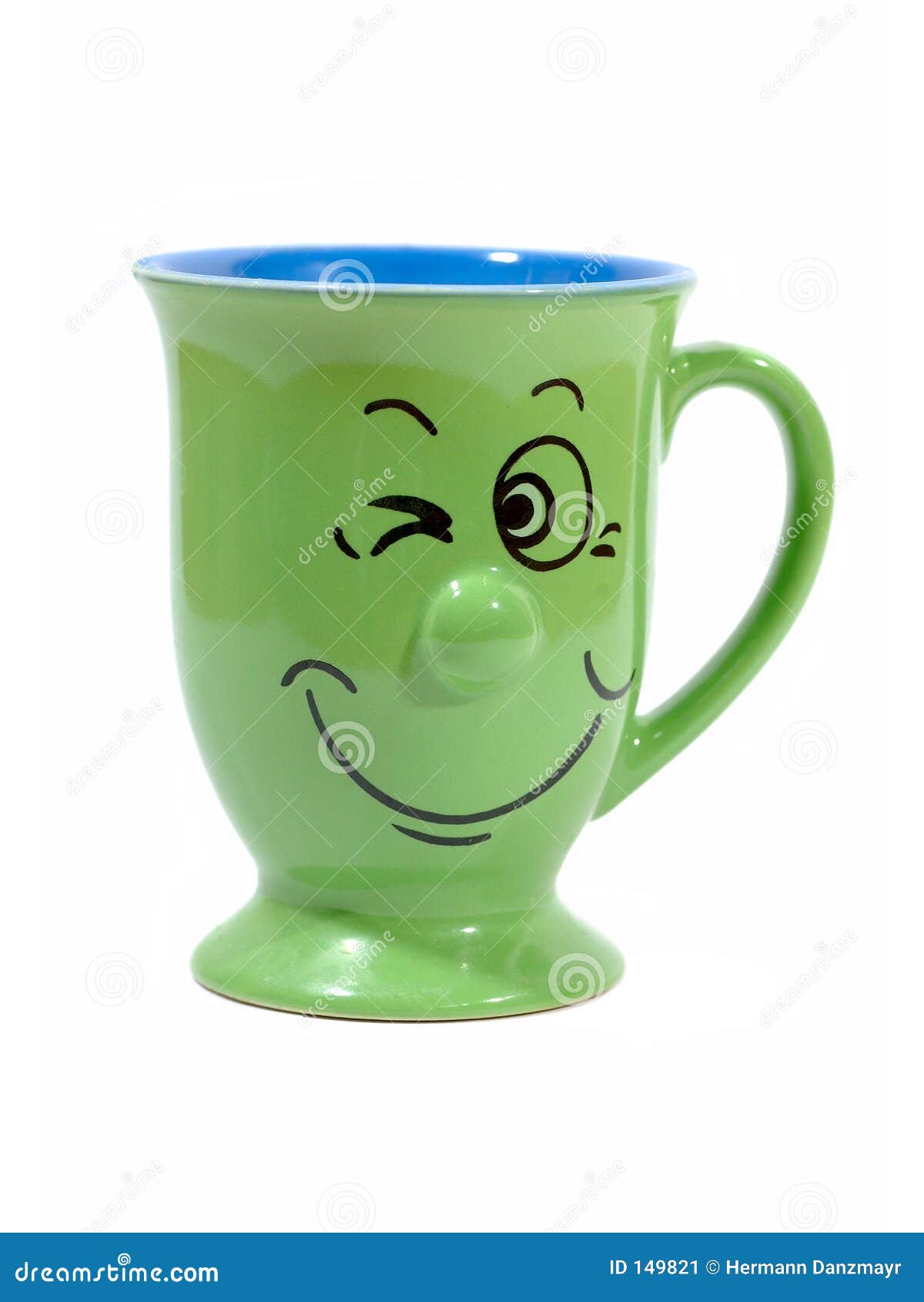 coffee cup with a grin