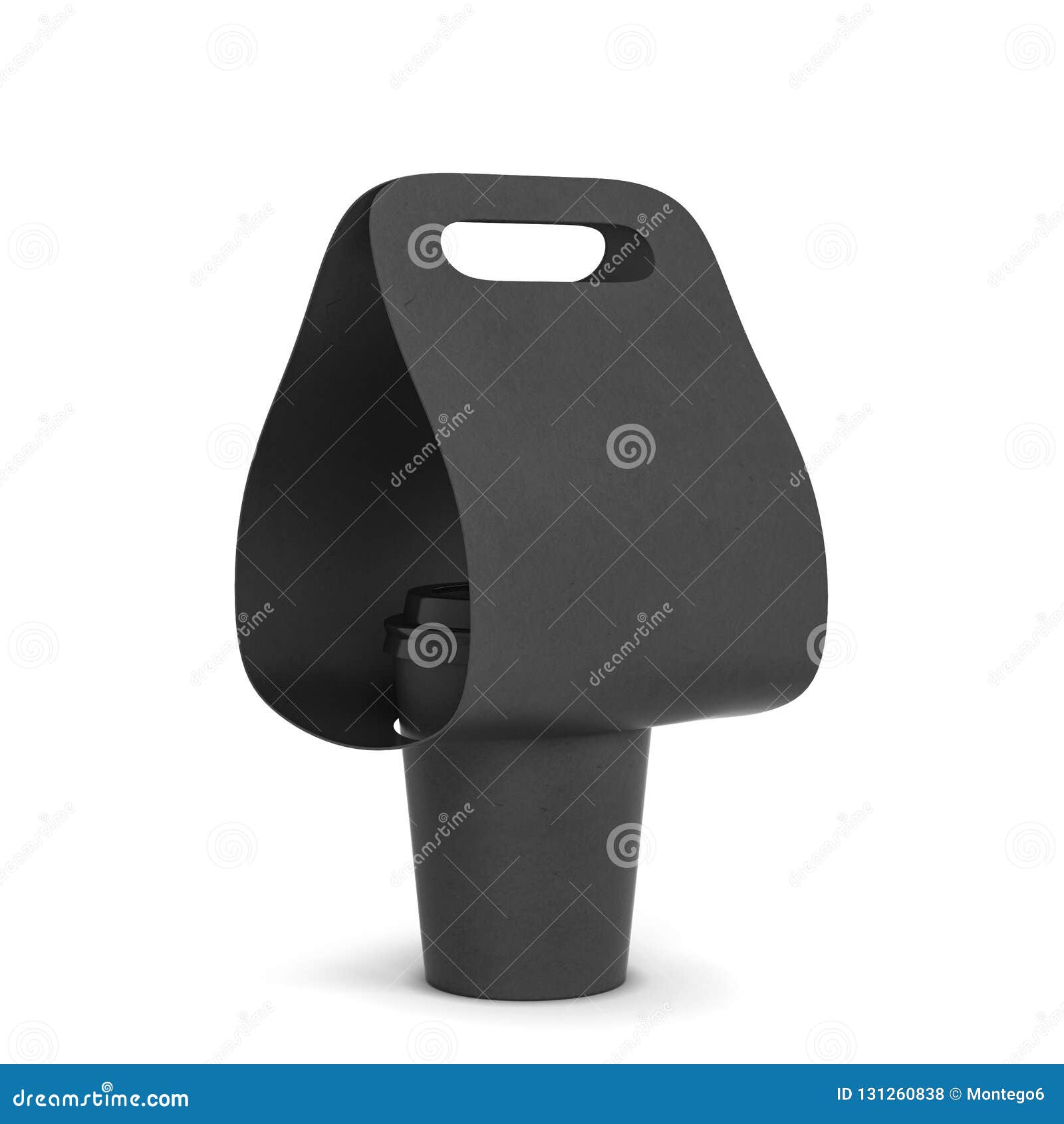 Download Coffee cup holder mockup stock illustration. Illustration ...